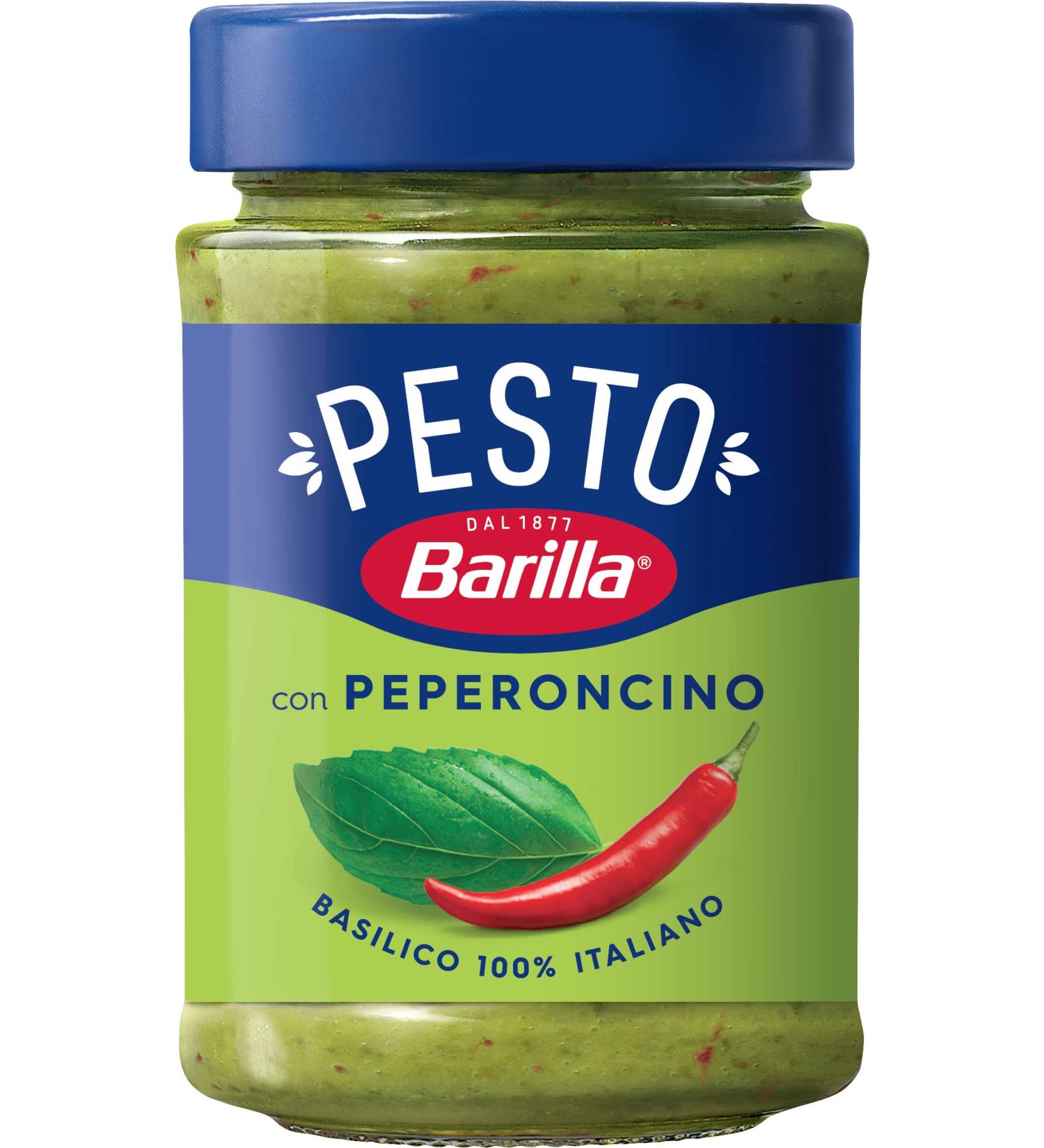 Buy Barilla Pesto Basilico e Peperoncino 195g - Gluten-Free Italian Sauce with Basil & Chili Peppers - Perfect for Pasta | International Shipping - Buy Online on GoSupps.com