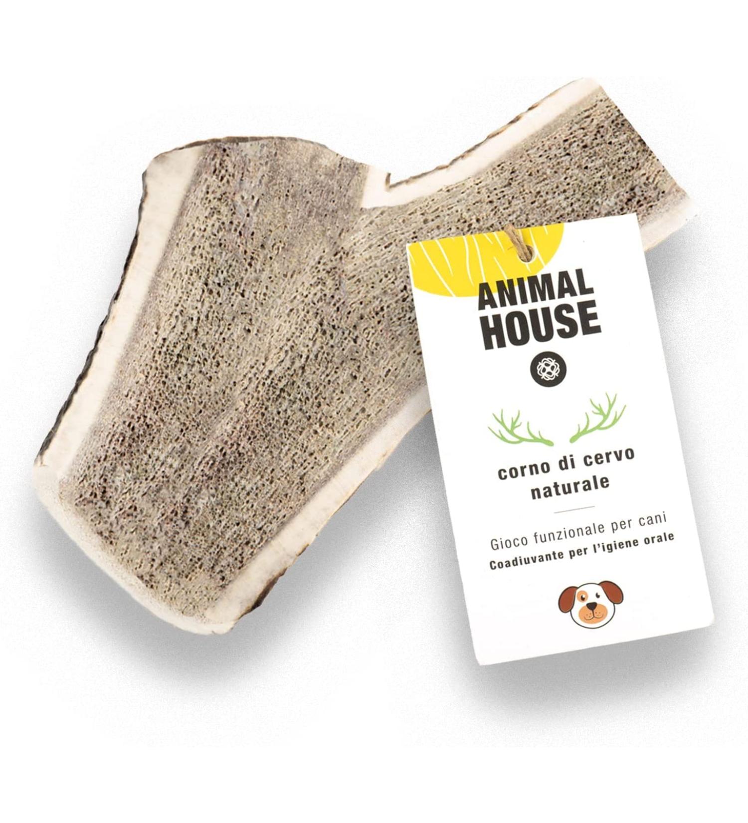 Animal House 100% Natural Deer Antlers for Dogs - Durable & Resistant Chew Promotes Mouth Hygiene - Available in XXL (1 Piece) - Buy Online on GoSupps.com