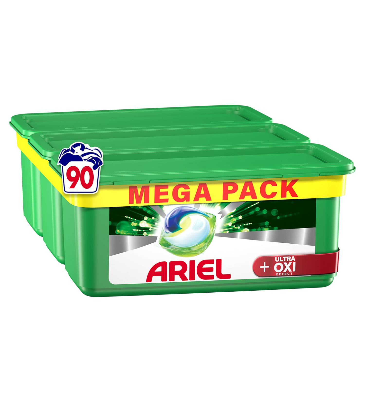 Ariel All-in-1 PODS Laundry Detergent Tablets 90 Washes - OXI Stain Removers - Extra Hygiene - Buy Online on GoSupps.com