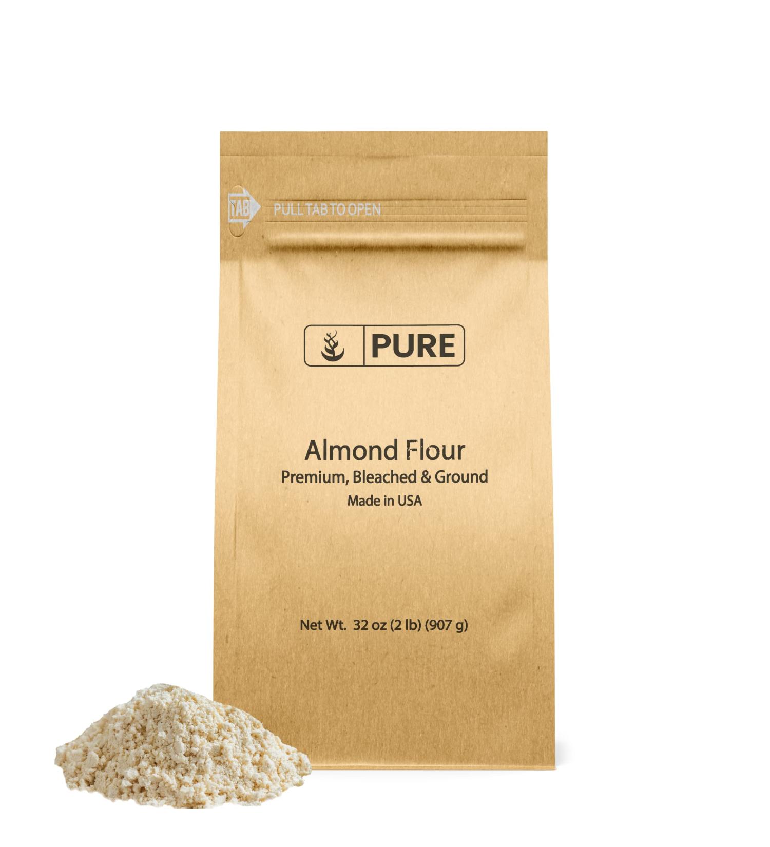 Paleo and Keto Friendly Almond Flour (2 lb) - Gluten Free and Blanched Almonds - Buy Online on GoSupps.com