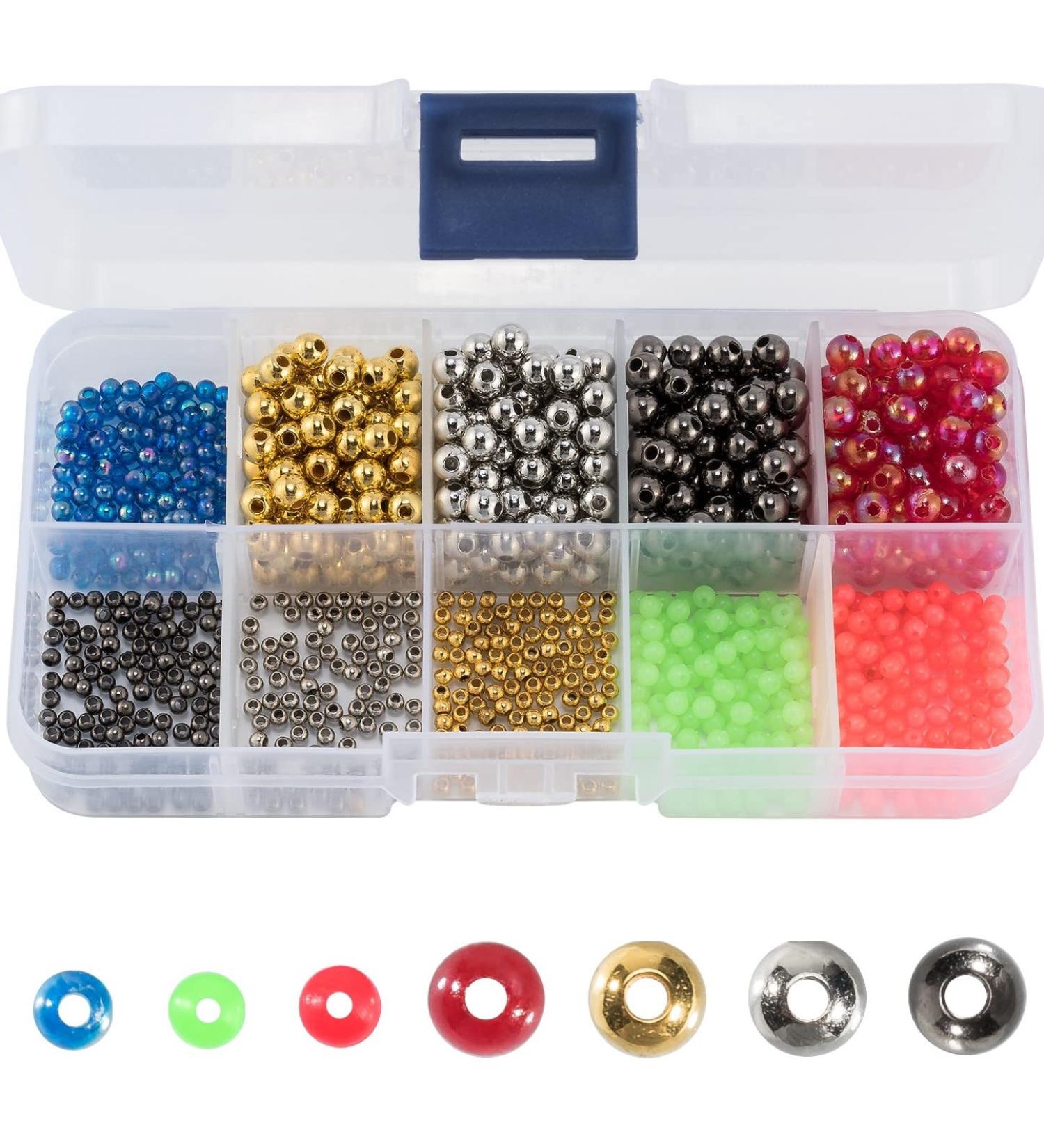 Dr.Fish Glow Fishing Bead Bait Eggs Kit - 1000pcs Floating Ball Stopper for Saltwater & Freshwater Salmon Trout - Buy Online on GoSupps.com