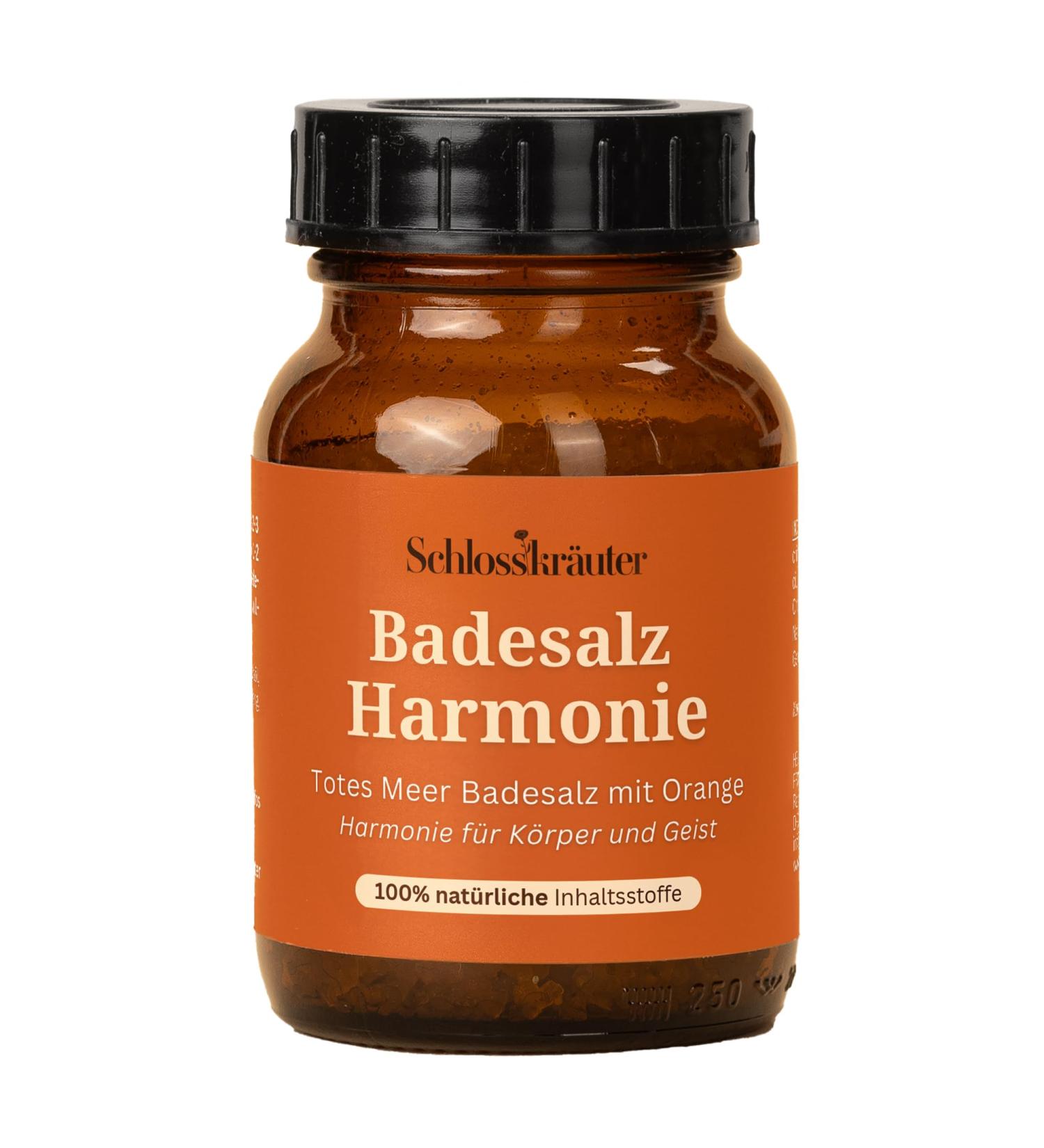 Schlosskr uter Harmonie 100% Natural Bath Salts with Orange 200g | Relaxing Bath with Essential Oils | Bath Additive to Relax Body and Mind - Buy Online on GoSupps.com