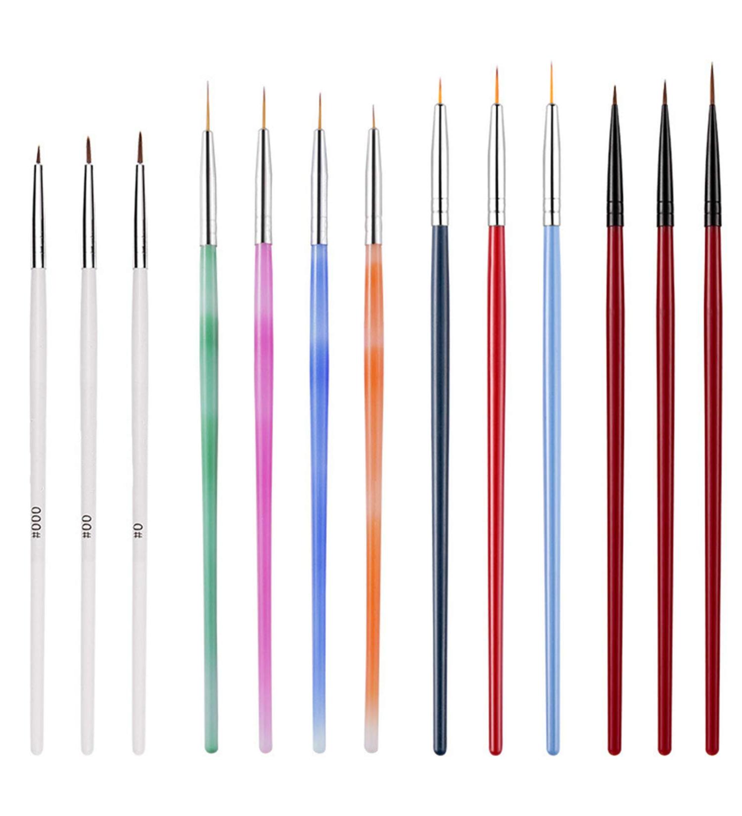 13 Piece Nail Painting Pen Kit | Draw Line Pens & Rhinestone Art Brush for Manicure | International Shipping - Buy Online on GoSupps.com