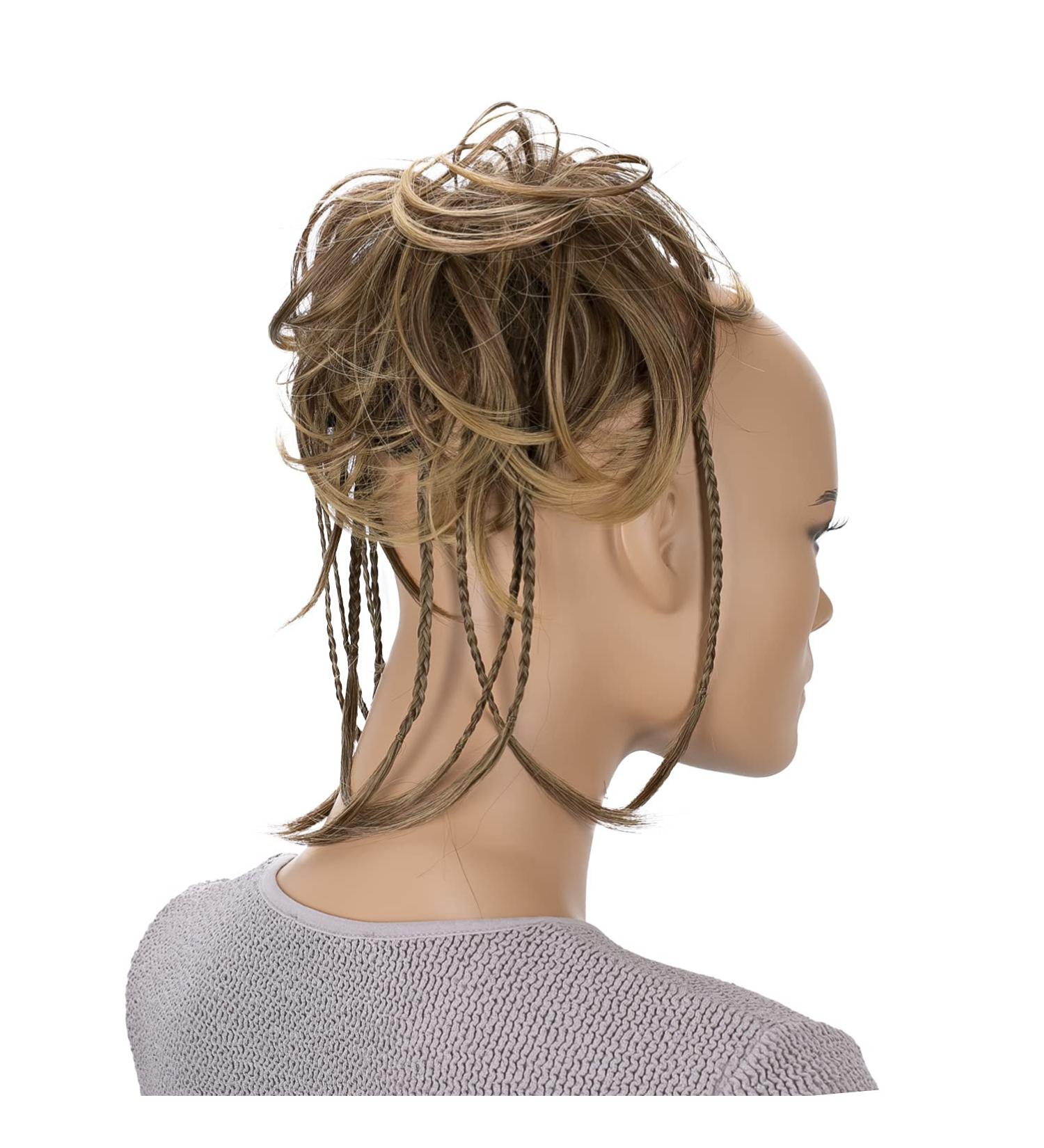 CAISHA XXL Hair Tie | Daisy Dutt Updos & Braided Wavy Styles | Heat-Resistant Synthetic Fiber | Brown & Blonde Mix - Buy Online on GoSupps.com