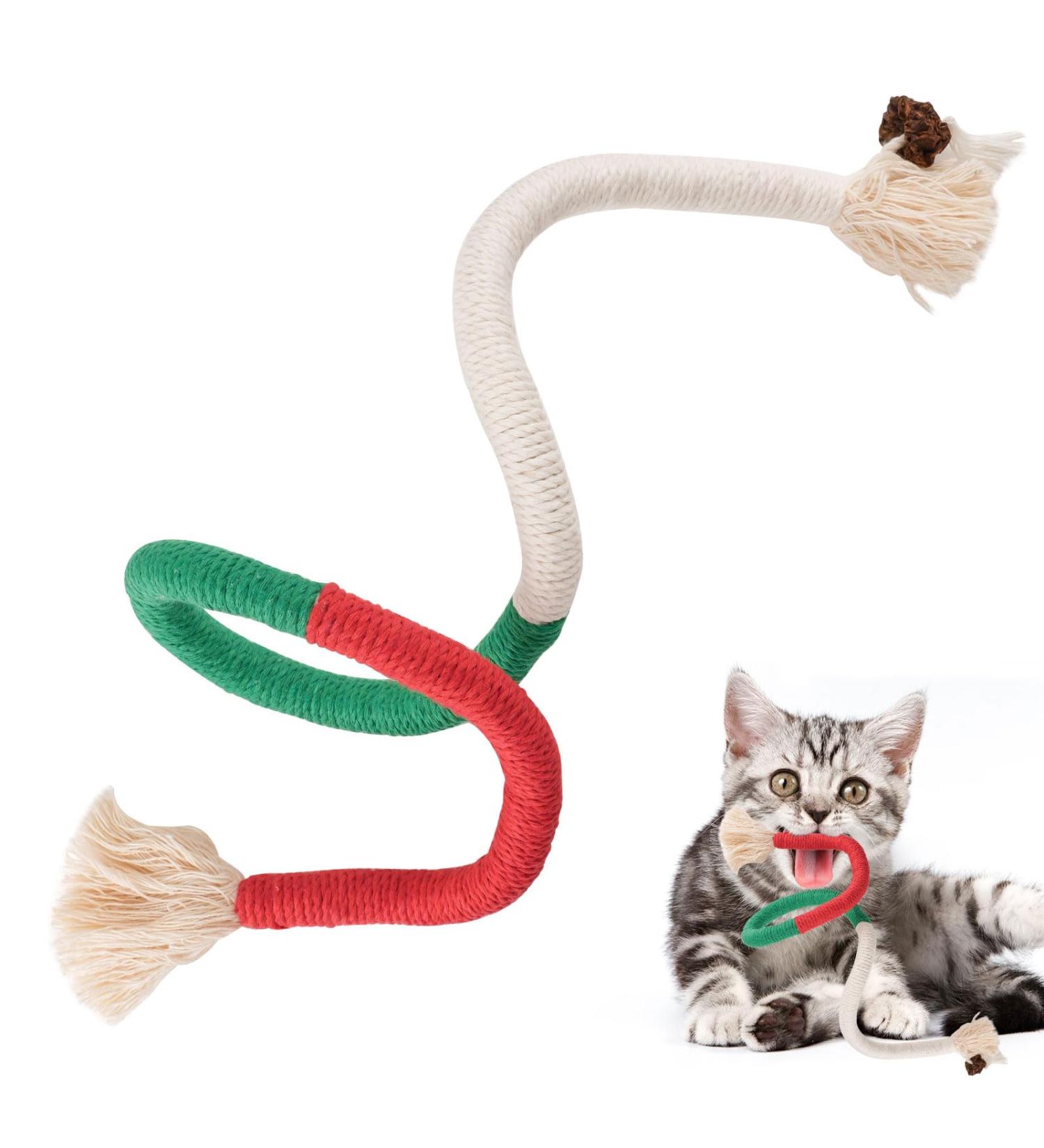 VAKTOP Catnip Sticks - Interactive Cat Toys for Fresh Breath & Playtime | Premium Cat Chew Rope - Buy Online on GoSupps.com