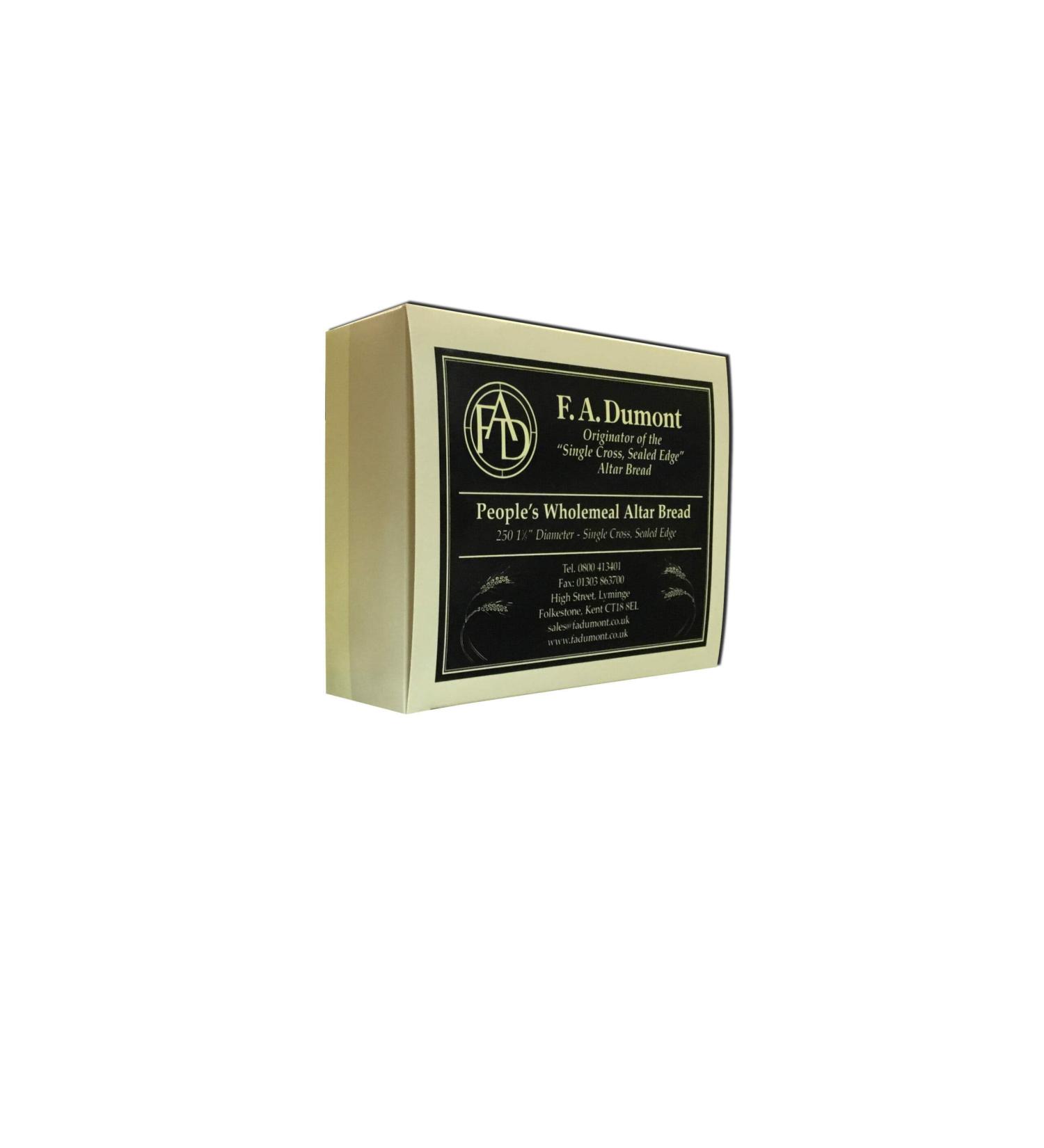 F.A. Dumont Altar Bread 1 3/8 Wholemeal - 250/Box | High-Quality Communion Wafers - Buy Online on GoSupps.com