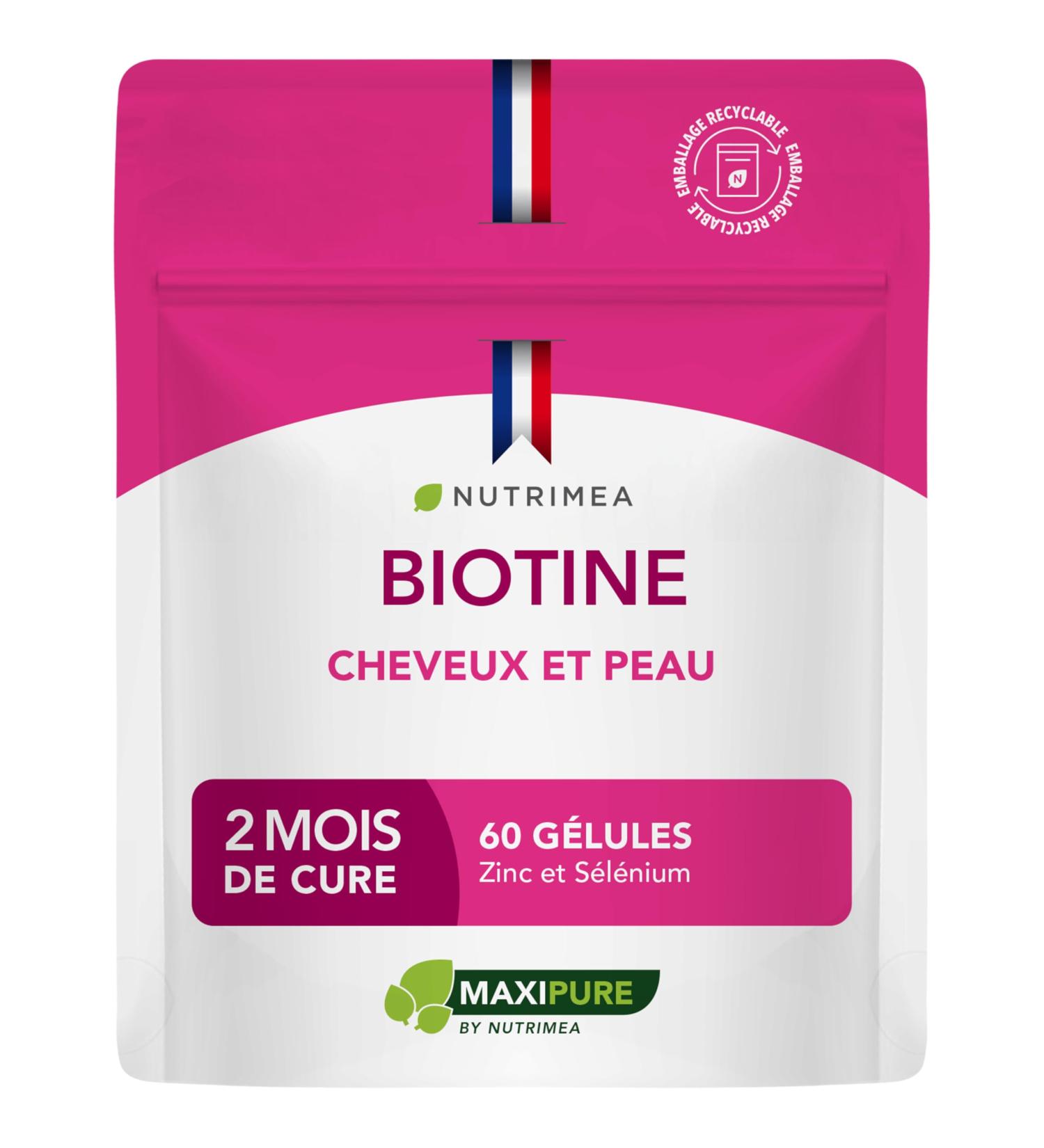  Laboratoires Nutrimea BIOTIN | Excipient-Free | Accelerates Hair & Nail Growth | With Vitamin B8 Pumpkin Seeds Zinc and Selenium | 6 - Buy Online on GoSupps.com