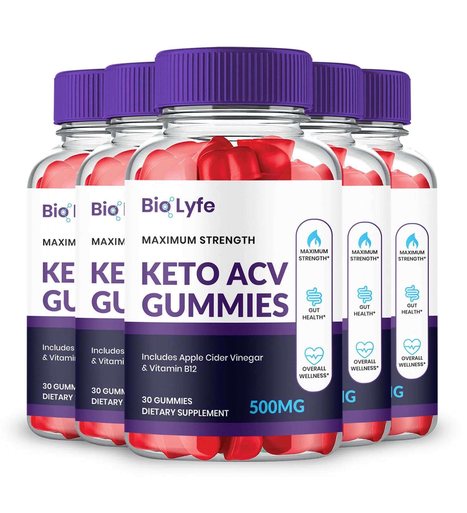 Prime Ninja Bio Lyfe Keto ACV Gummies - Maximum Strength - Official 5 Bottles - Buy Online on GoSupps.com