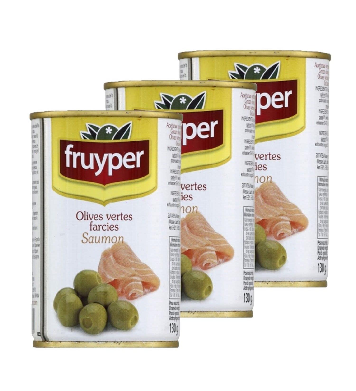 Fruyper Pack of 3 salmon-stuffed olives - 300g box
