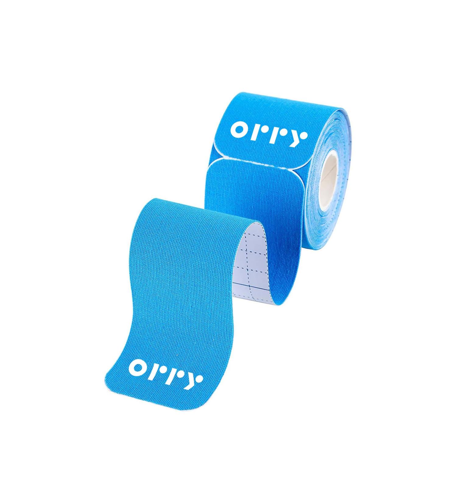 Buy ORRY Kinesiology Tape - Joint Support & Muscle Pain Relief - Latex-Free Water-Resistant Elastic Cotton - 20 Pre-Cut Strips (Blue) - Fast International Shipping - Buy Online on GoSupps.com