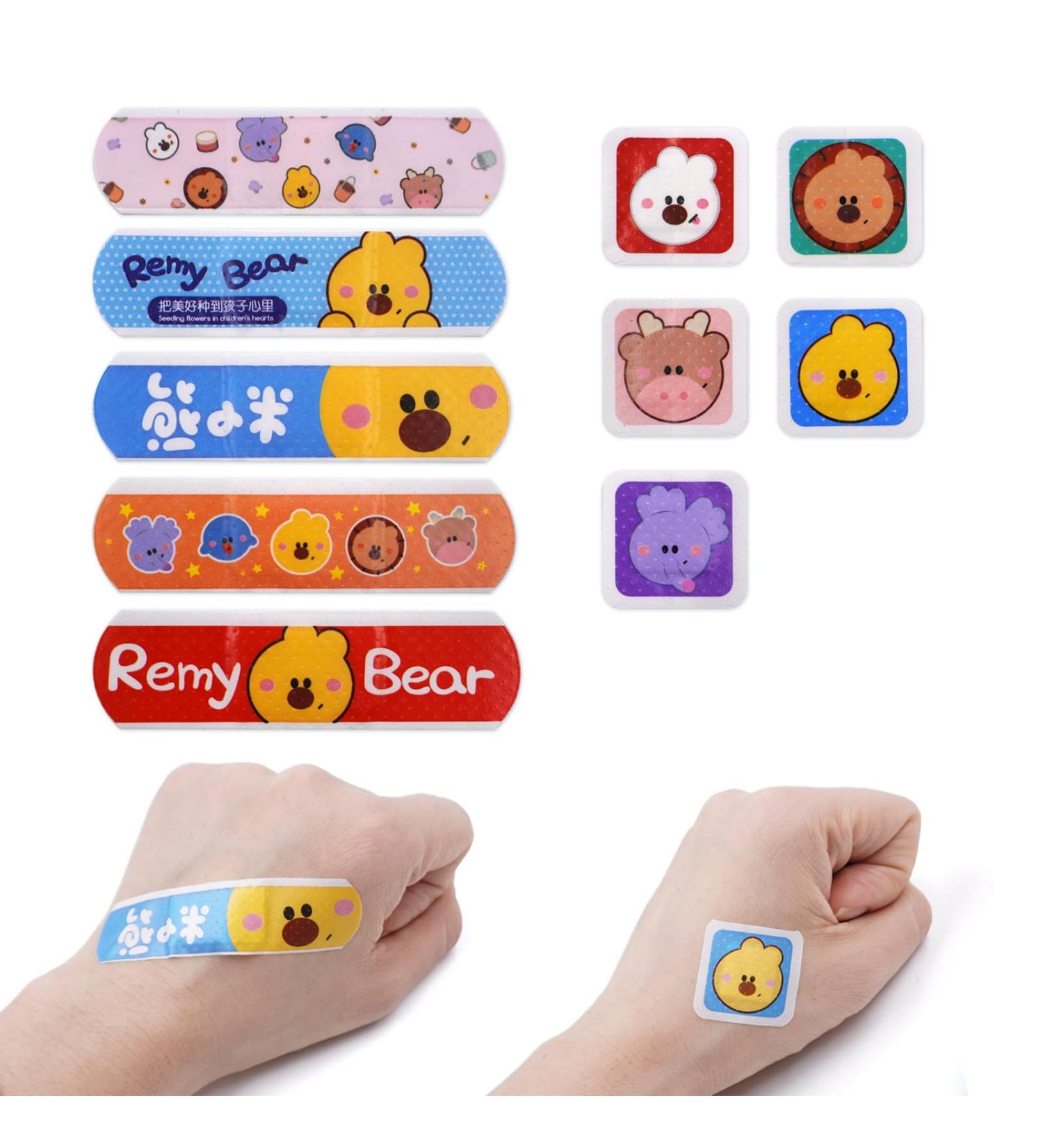 100pcs Kids Cartoon Bandages | Waterproof Adhesive Bandages for Boys & Girls | Flexible Colorful Designs for Scrapes & Cuts - Buy Online on GoSupps.com