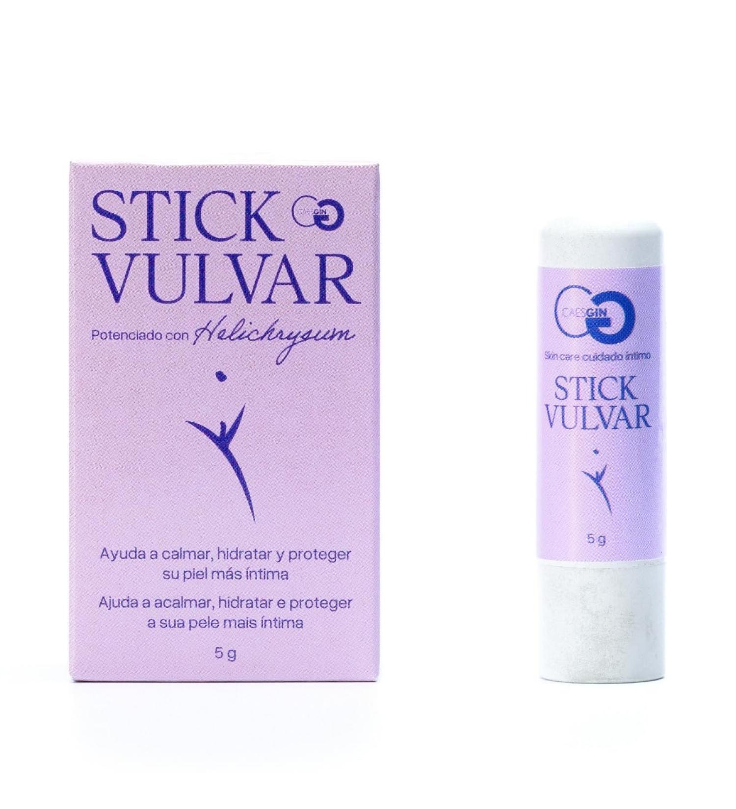 Caestus Pharma SL Vulvar Moisturizing Stick format natural hydration and protection for the female intimate area relief during menopause after birth and after epilation discreet format 5 g - Buy Online on GoSupps.com