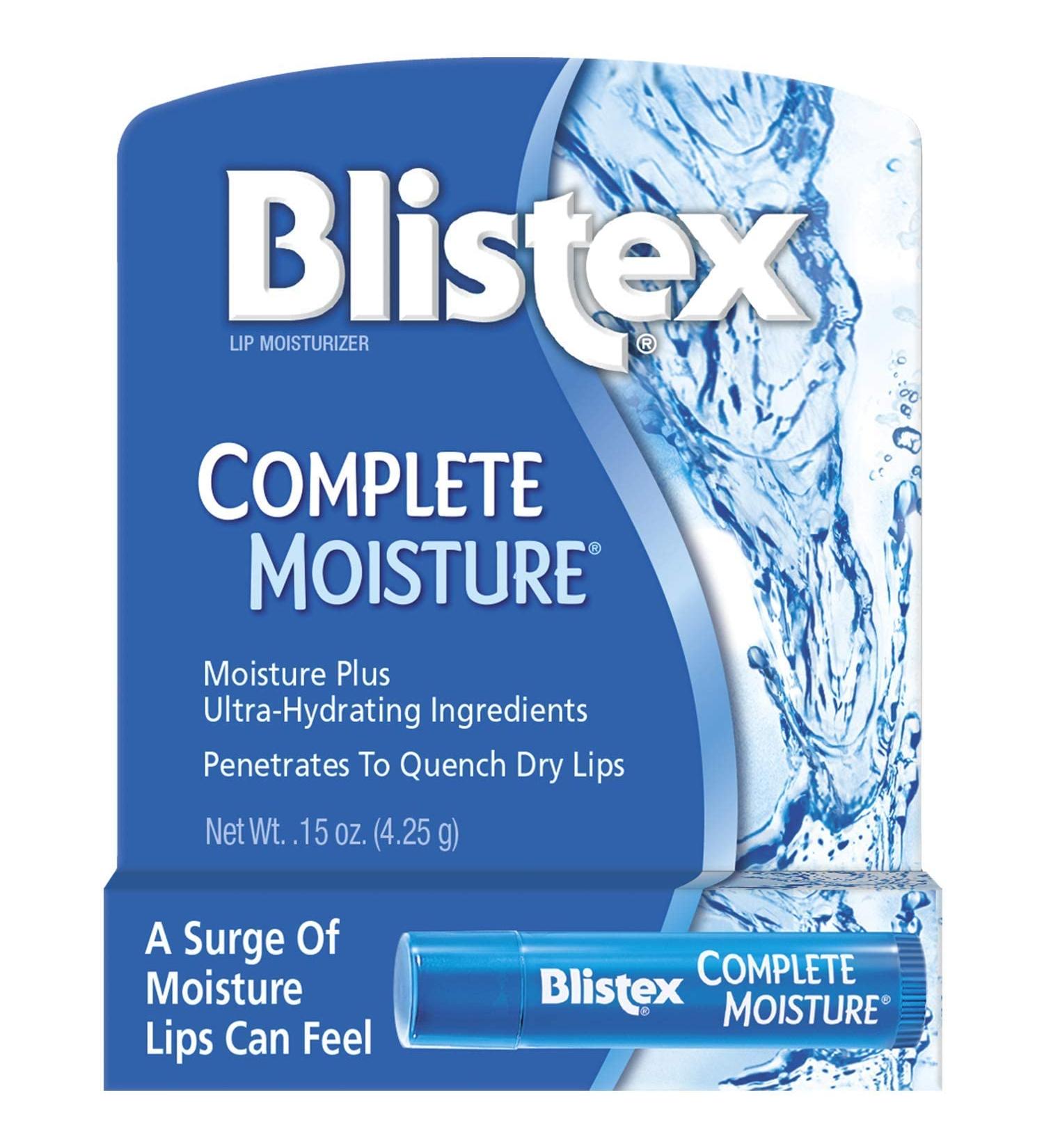 A Unique Moisturizing Sensation! Blistex Complete Moisture Lip Balm (0.15 oz x 4) - Buy Online on GoSupps.com