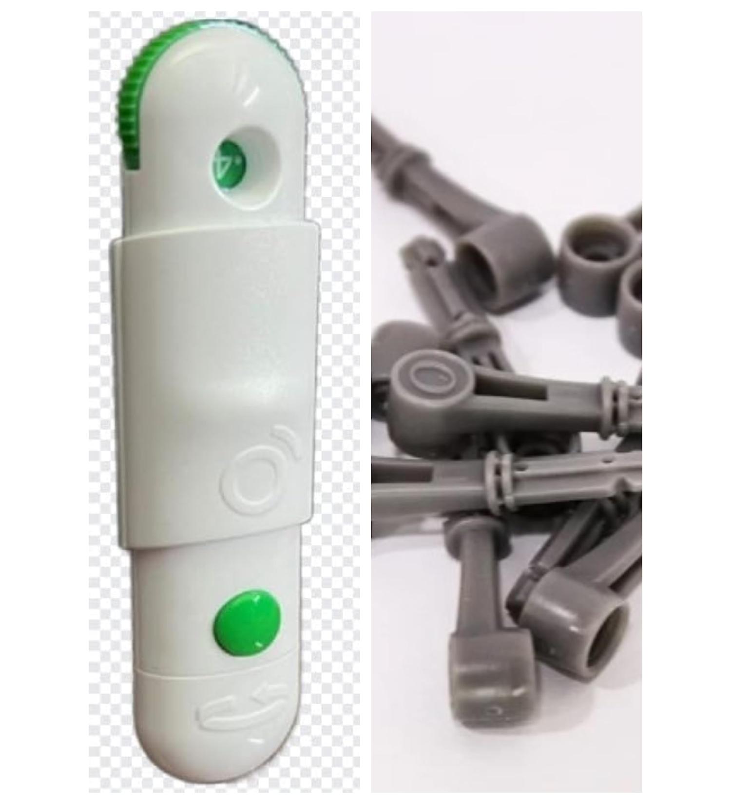 Blood Glucose Lancing Device with 25 Free Lancets