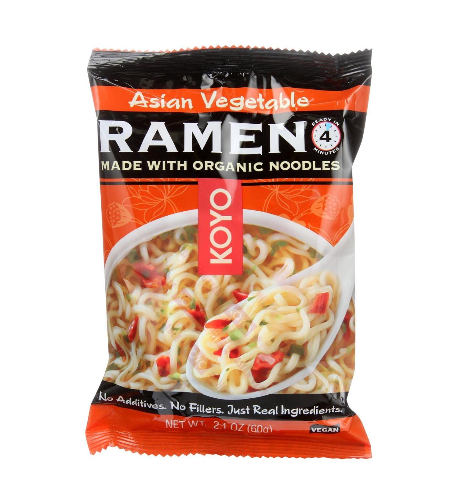 Koyo Asian Vegetable Ramen  2.1-Ounce Packages (Pack of 12) - Buy Online on GoSupps.com