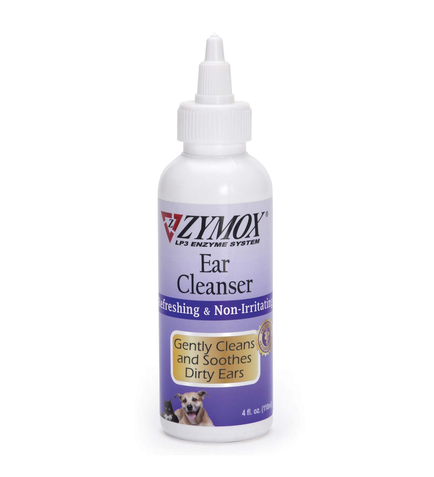 ZYMOX Ear Cleanser - 4 oz. Bottle for Pet Ear Care - Buy Online on GoSupps.com