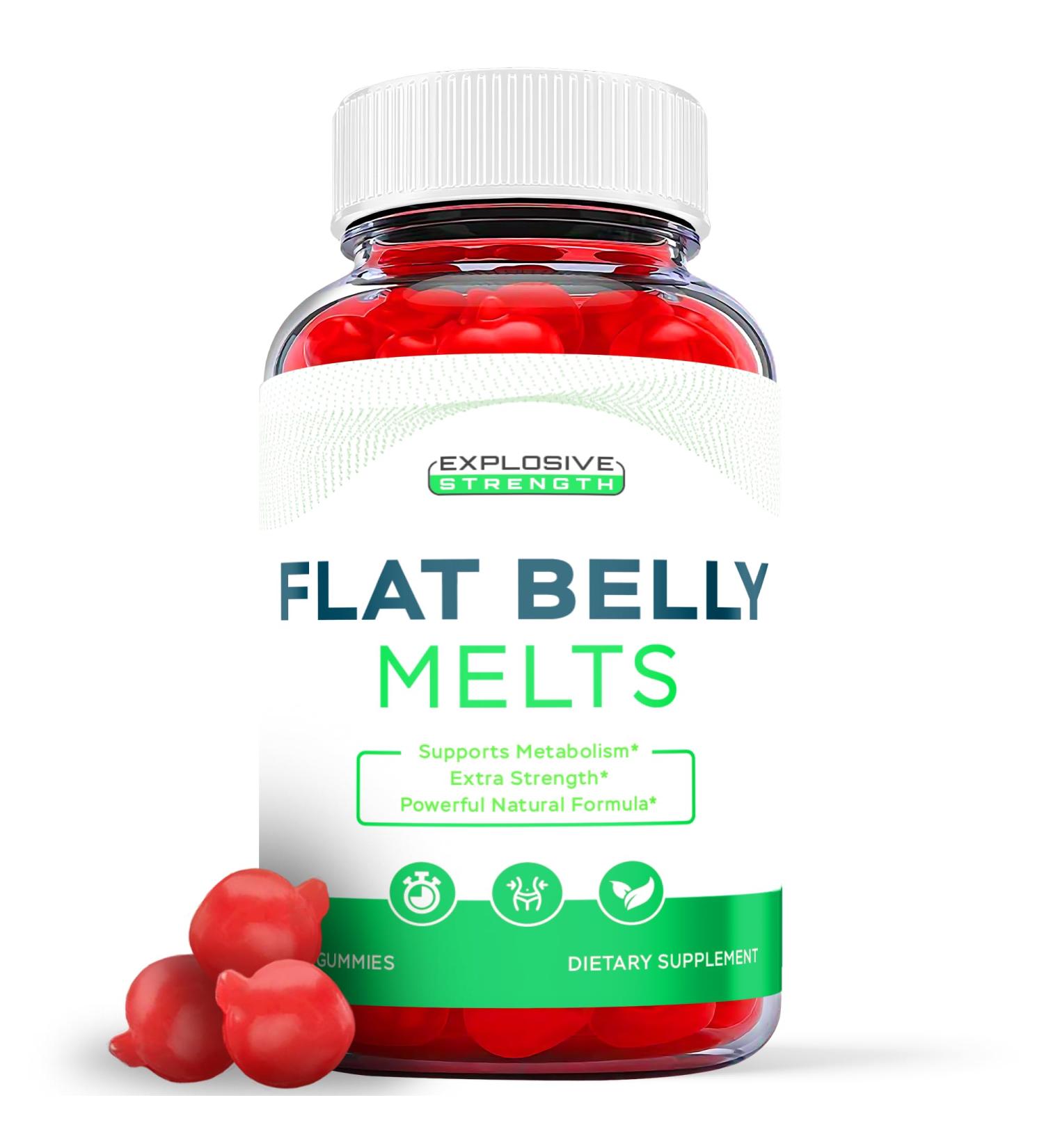 Flat Belly Melts Keto Gummies - Official Formula Vegan - With Apple Cider Vinegar and Vitamin B12 - 60 Gummies - Buy Online on GoSupps.com