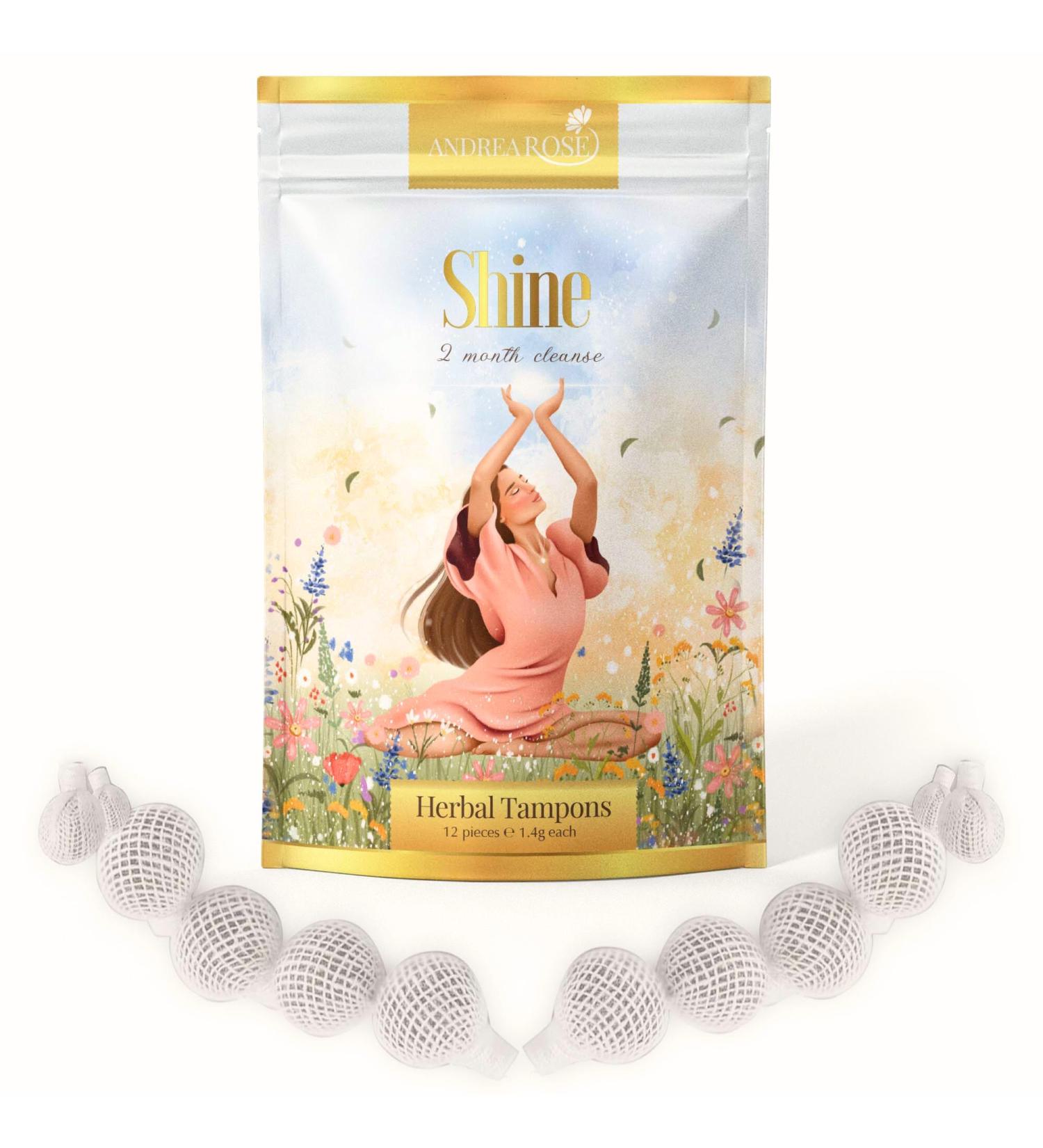 Shine Yoni Pearl Detox Treatment Vaginal Suppository Herbal Tampon (2 Month Cleanse)