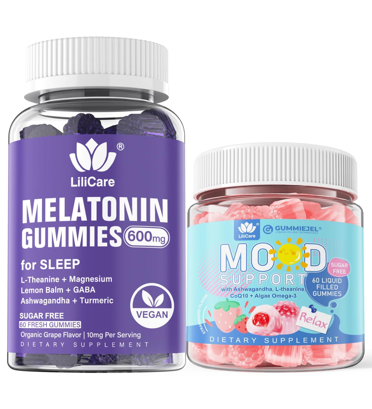1 Pack Melatonin Gummies + 1 Pack Calm Gummies - Buy Online on GoSupps.com
