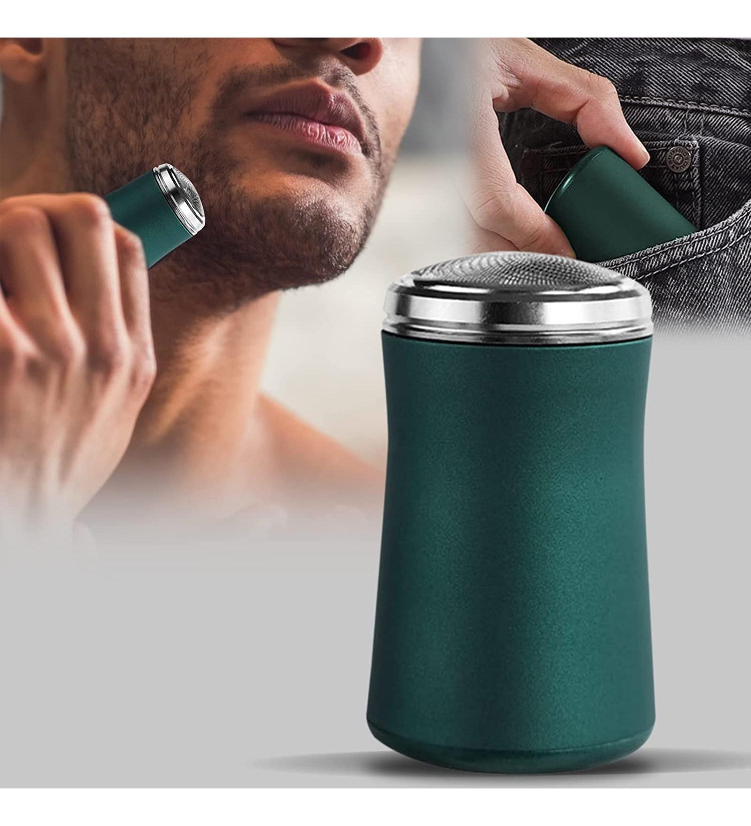Pocket Size Washable Electric Razor Mini Portable Electric Shaver for Men USB Fast Charging Waterproof and Silent 0.1mm Thin Mesh Clean Shave Suitable for Carrying Around (Green) - Buy Online on GoSupps.com