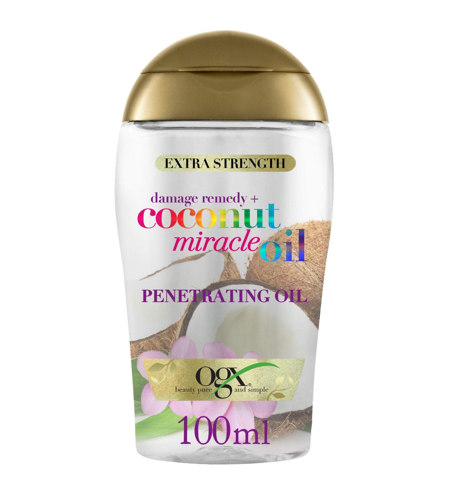 OGX Damage Remedy Coconut Miracle Oil 100ml - Penetrating Hair Oil - Buy Online on GoSupps.com