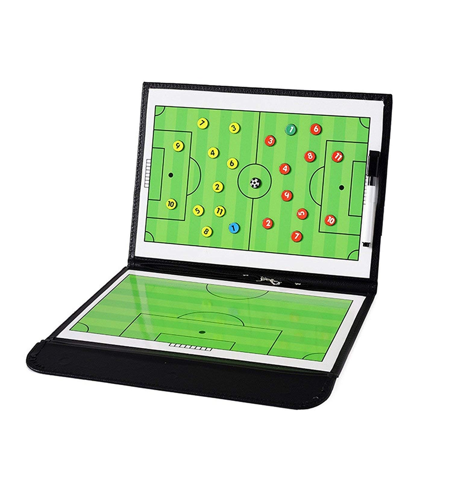 TXENCEX Football Coaching Board Coaches Clipboard Tactical Magnetic Board Kit Portable Strategy Coach Board with Dry Erase  Marker Pen and Zipper Bag - Buy Online on GoSupps.com