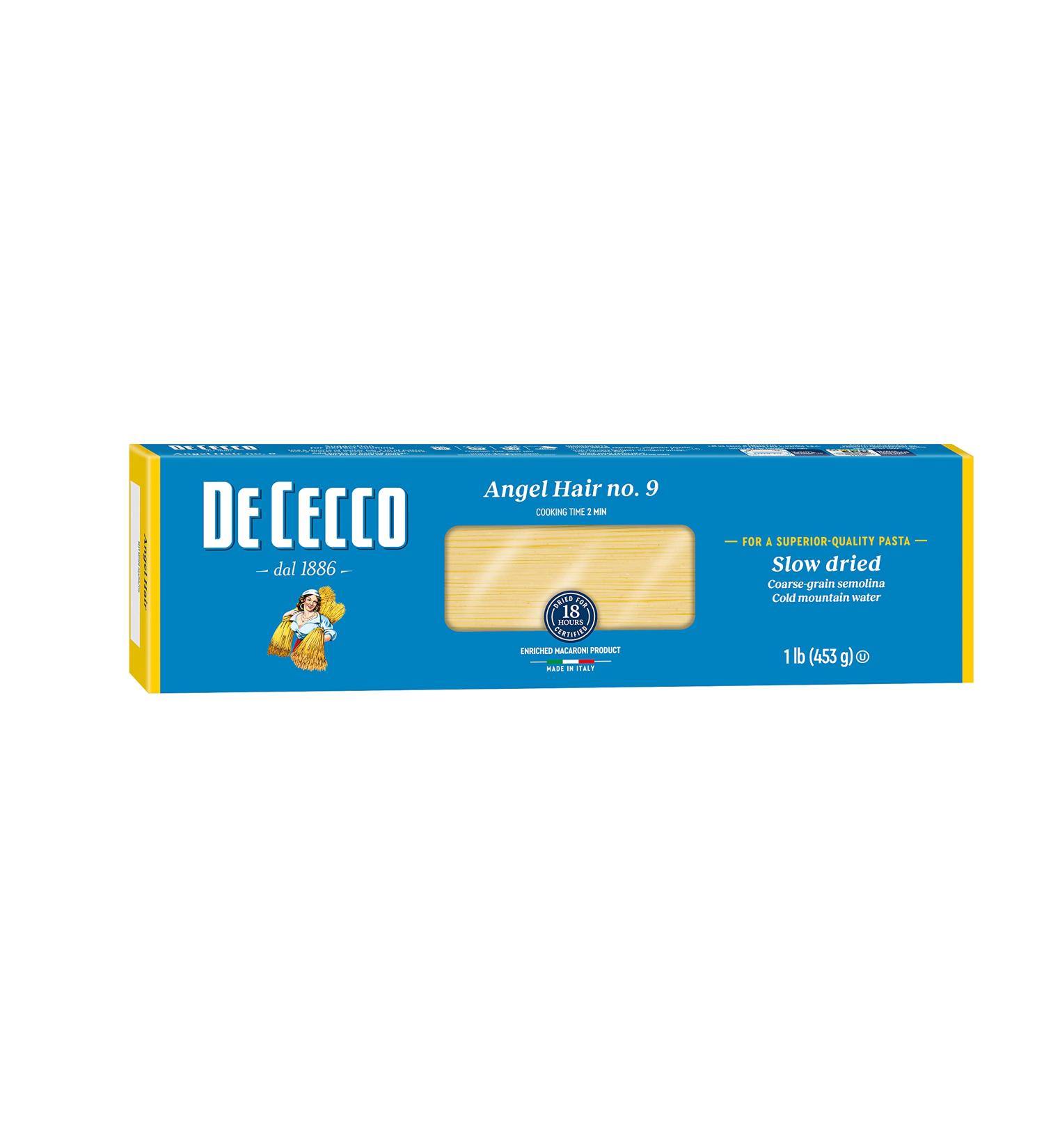 De Cecco Pasta Angel Hair No. 9 16 oz - Premium Italian Pasta for Authentic Flavors - Buy Online on GoSupps.com