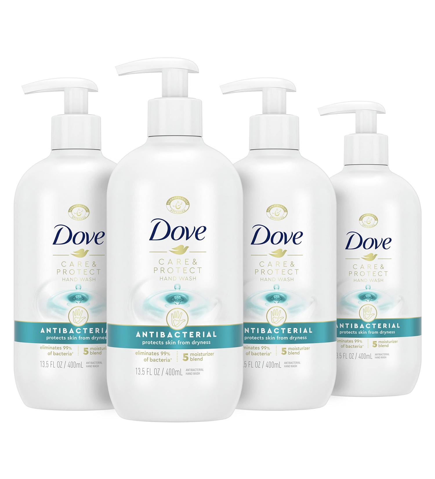 Dove Hand Wash 13.5 oz 4 Count - Protects All Skin Types from Dryness - Buy Online on GoSupps.com