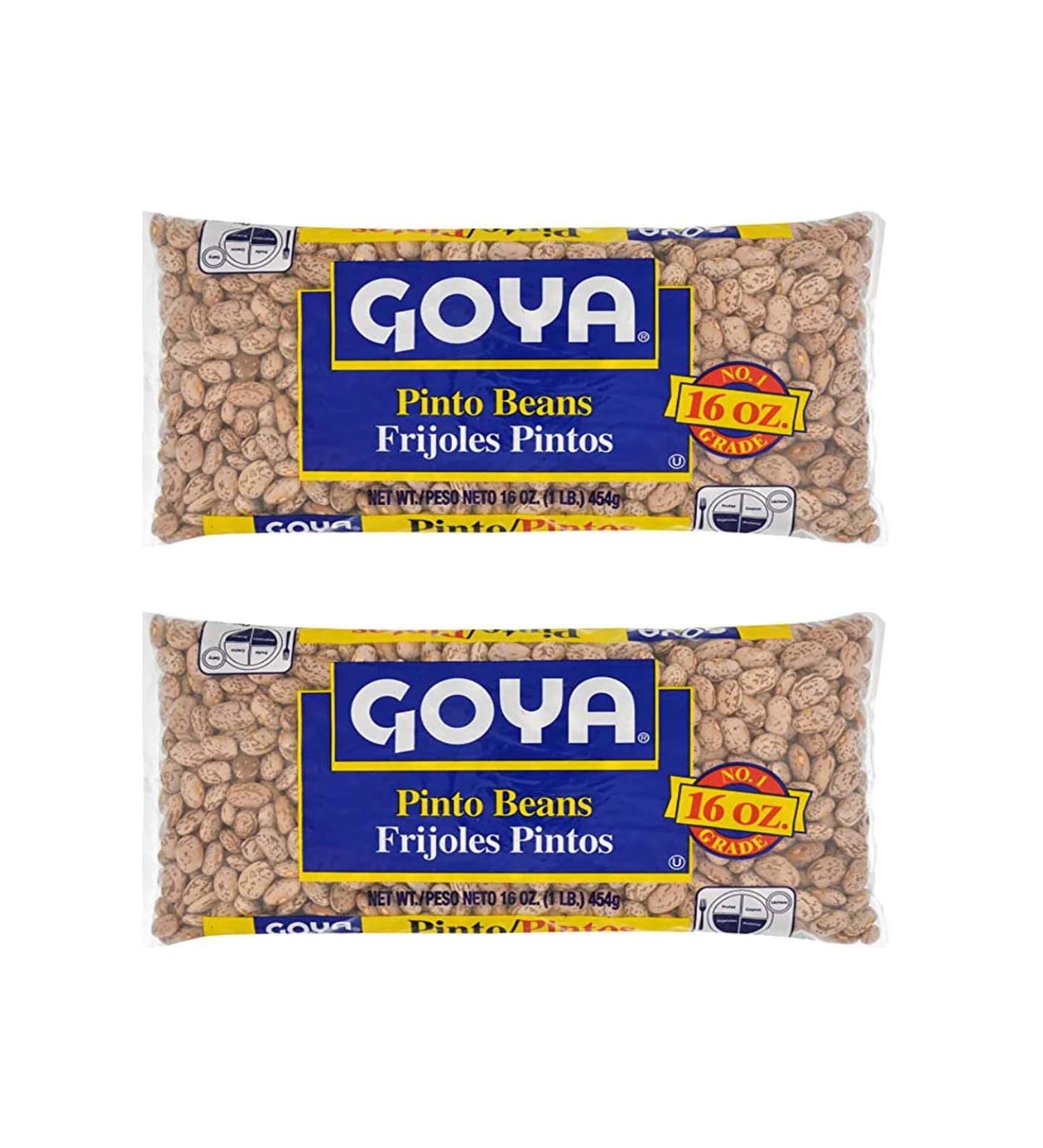 Goya Pinto Beans 2 Pack - 32 oz/2 lbs - Frijoles Pintos - Buy Online on GoSupps.com