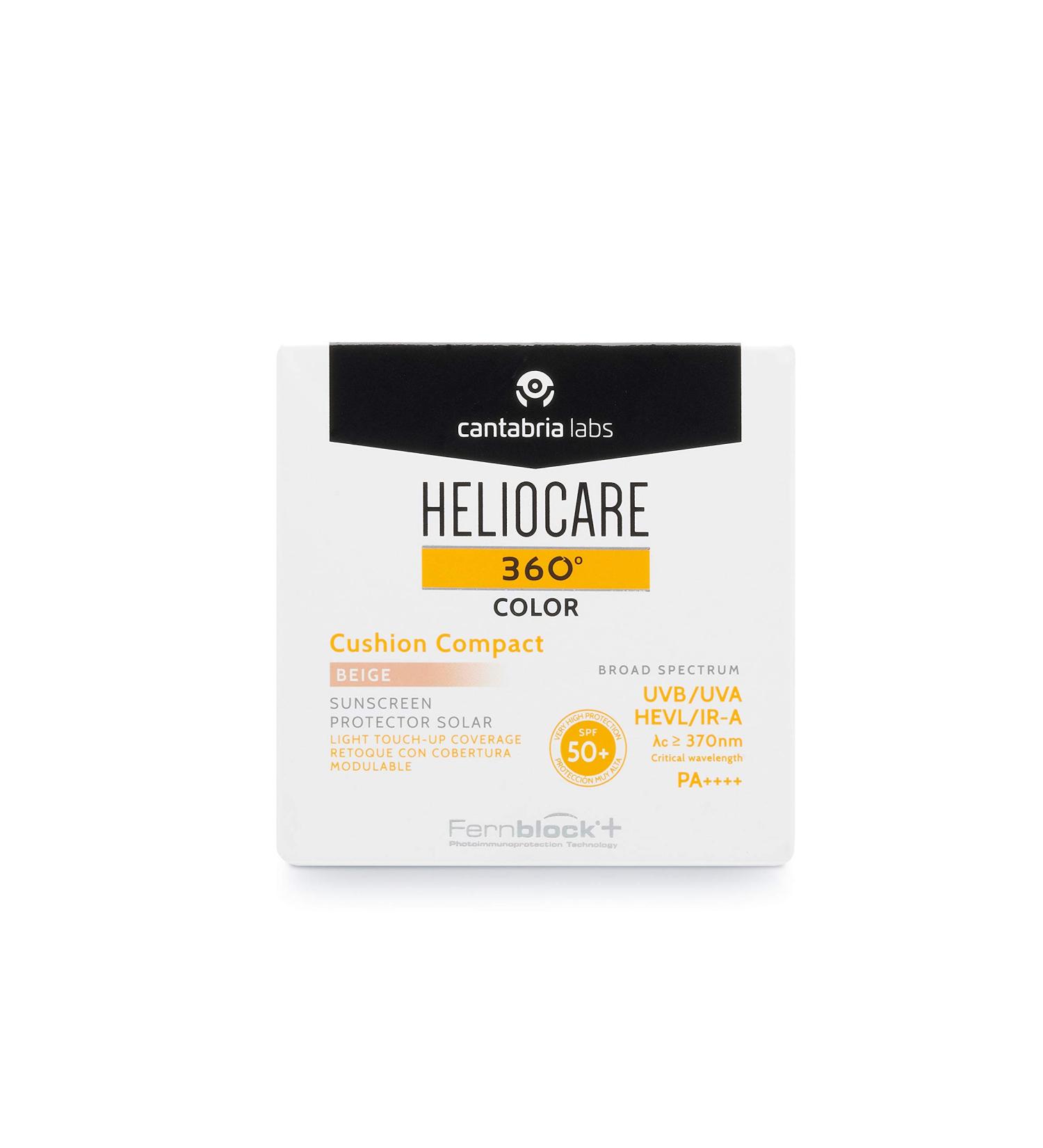Heliocare 360 Color Cushion Compact SPF50+ 15g (Beige) - Sun Protection & Coverage - Buy Online on GoSupps.com