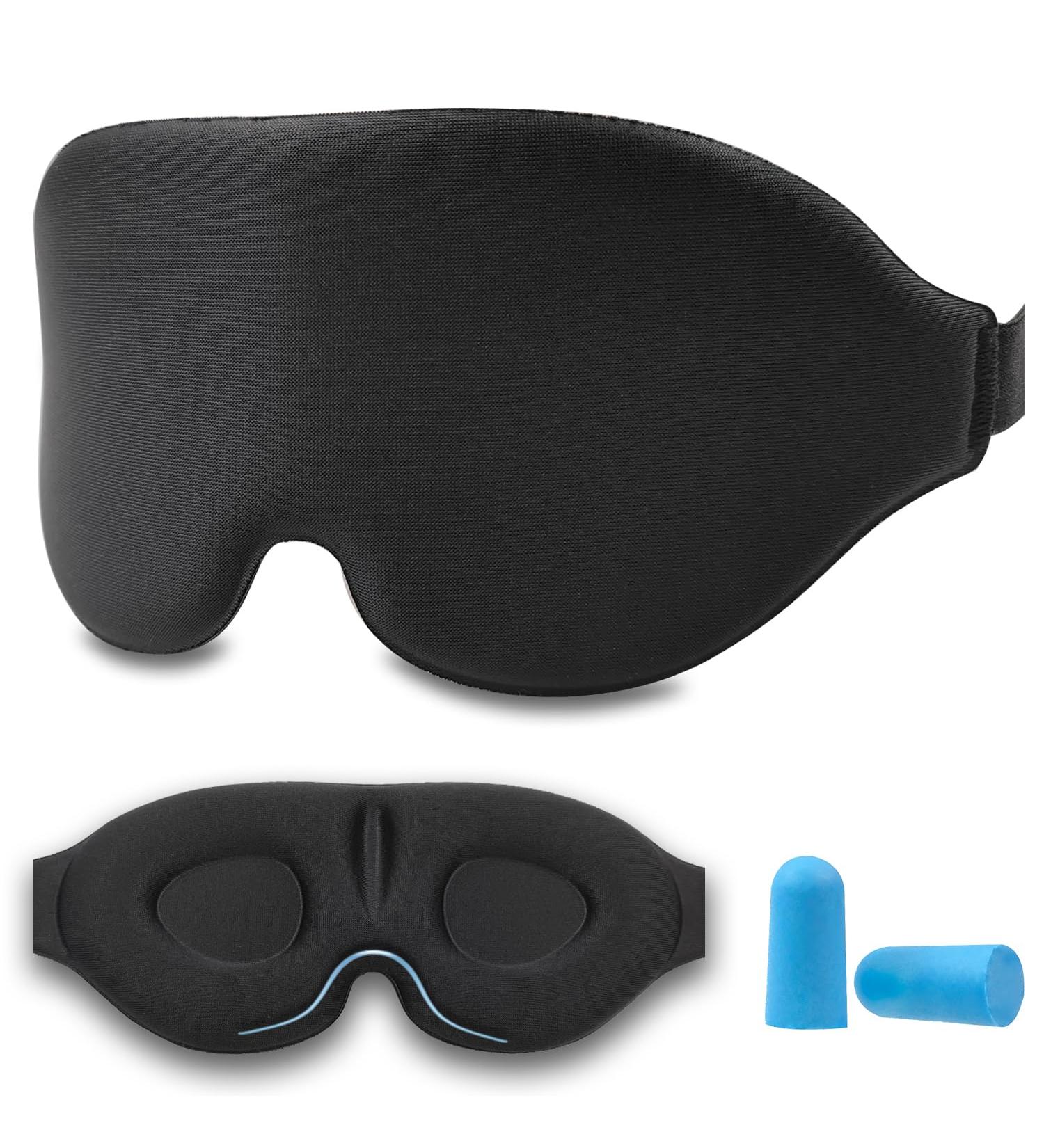 Buy Zero Pressure 3D Sleep Mask | Adjustable Eye Mask for Women & Men | Blocks Light for Side Sleepers - eWish - Buy Online on GoSupps.com