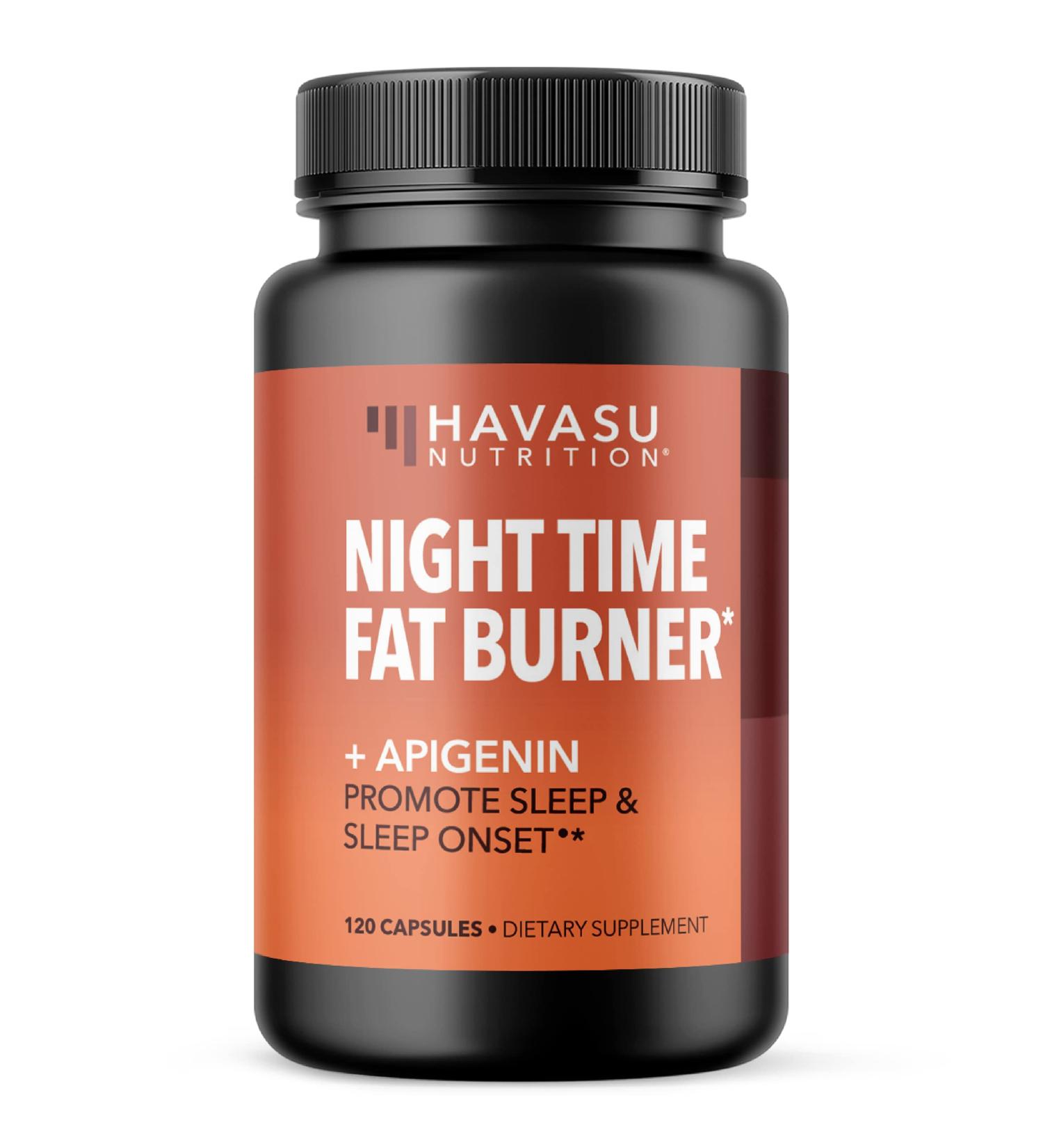 Night Time Fat Burner for Men & Women | Appetite Suppressant & Sleep Support | 4 Month Supply with Apigenin 50mg | Boost Metabolism & Weight Loss - Buy Online on GoSupps.com