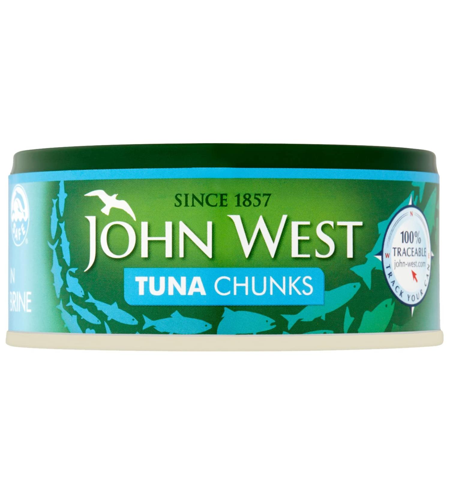 John West Tuna Chunks in Brine 145g - Pack of 1 | High-Quality Tuna in Brine 160g | Shop Now! - Buy Online on GoSupps.com