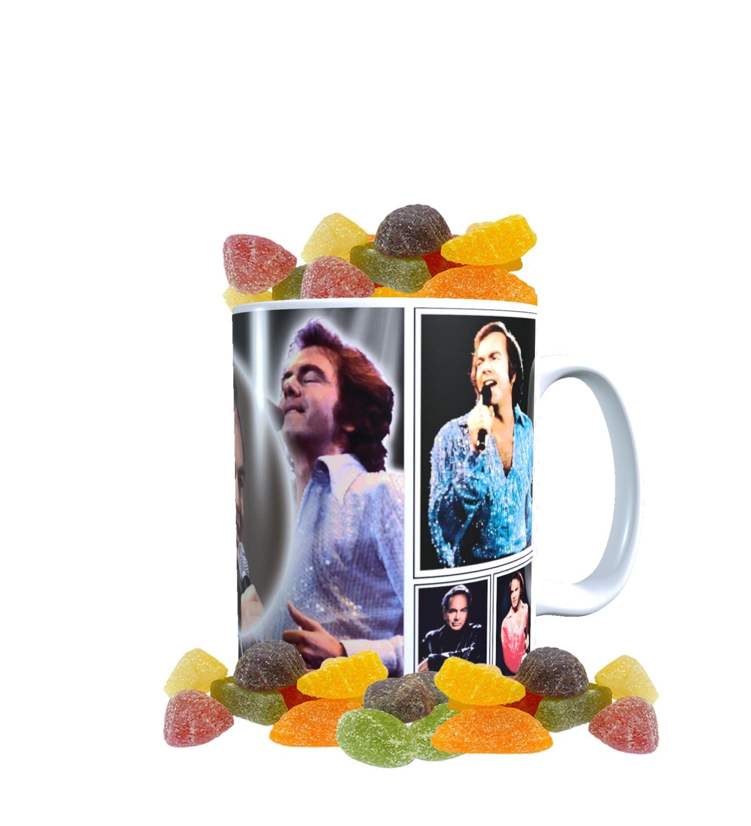 Diamond The-Jazz-Singer Celebrity Icon Mug with Choice of Sweets Gift Neil - Buy Online on GoSupps.com
