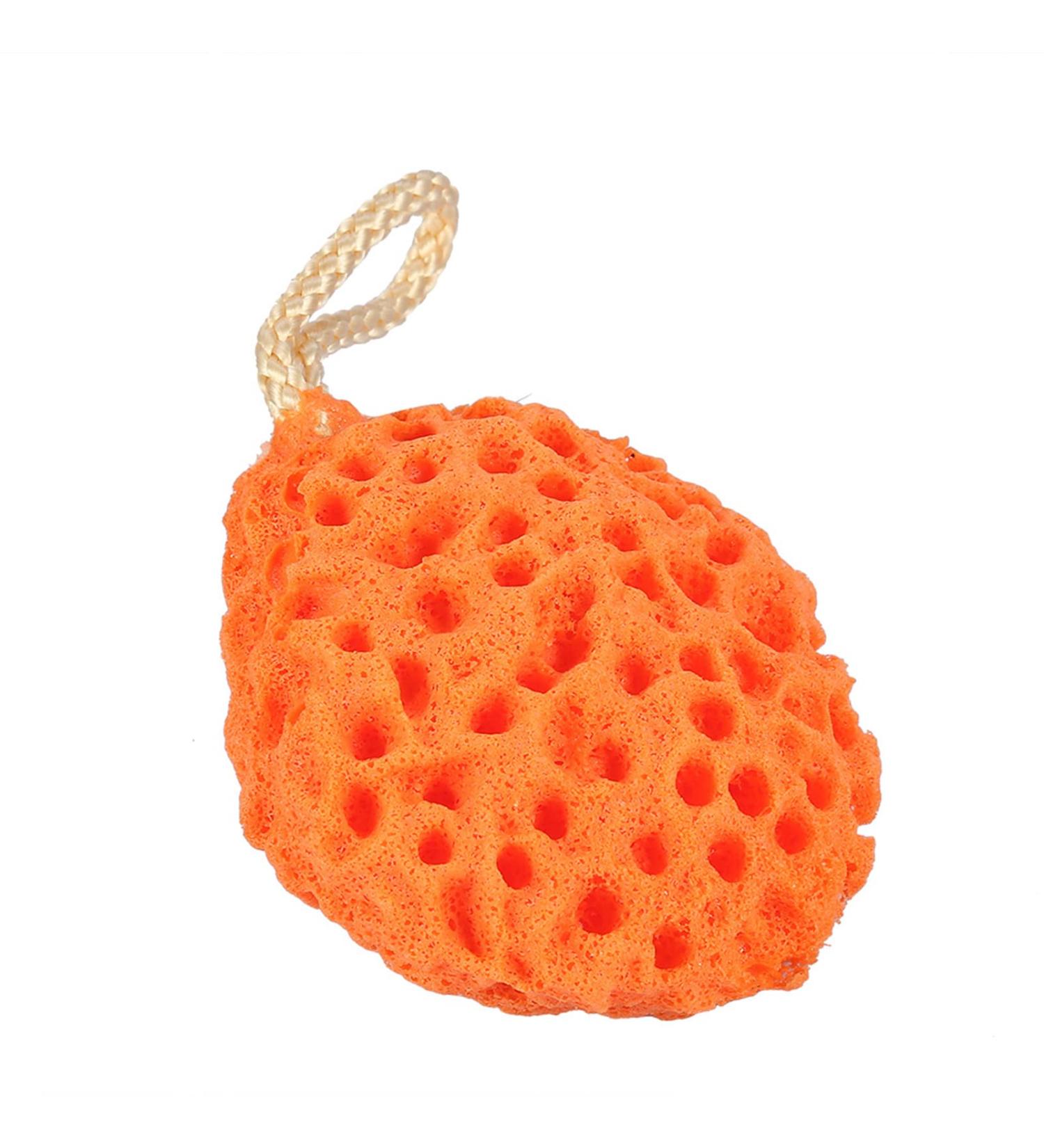 Qukaim Body Sponge Ball Sponge Bath Ball Beauty Soft Body Shower Sponge 4 Colors Spa Washing Cleansing Scrubber Orange - Buy Online on GoSupps.com