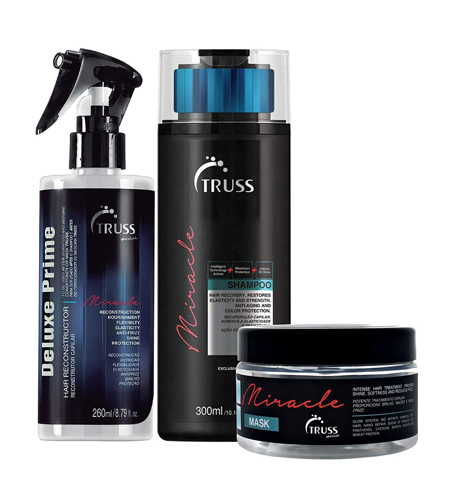 TRUSS Miracle Hair Mask Bundle with Shampoo & Deluxe Treatment - Buy Online on GoSupps.com