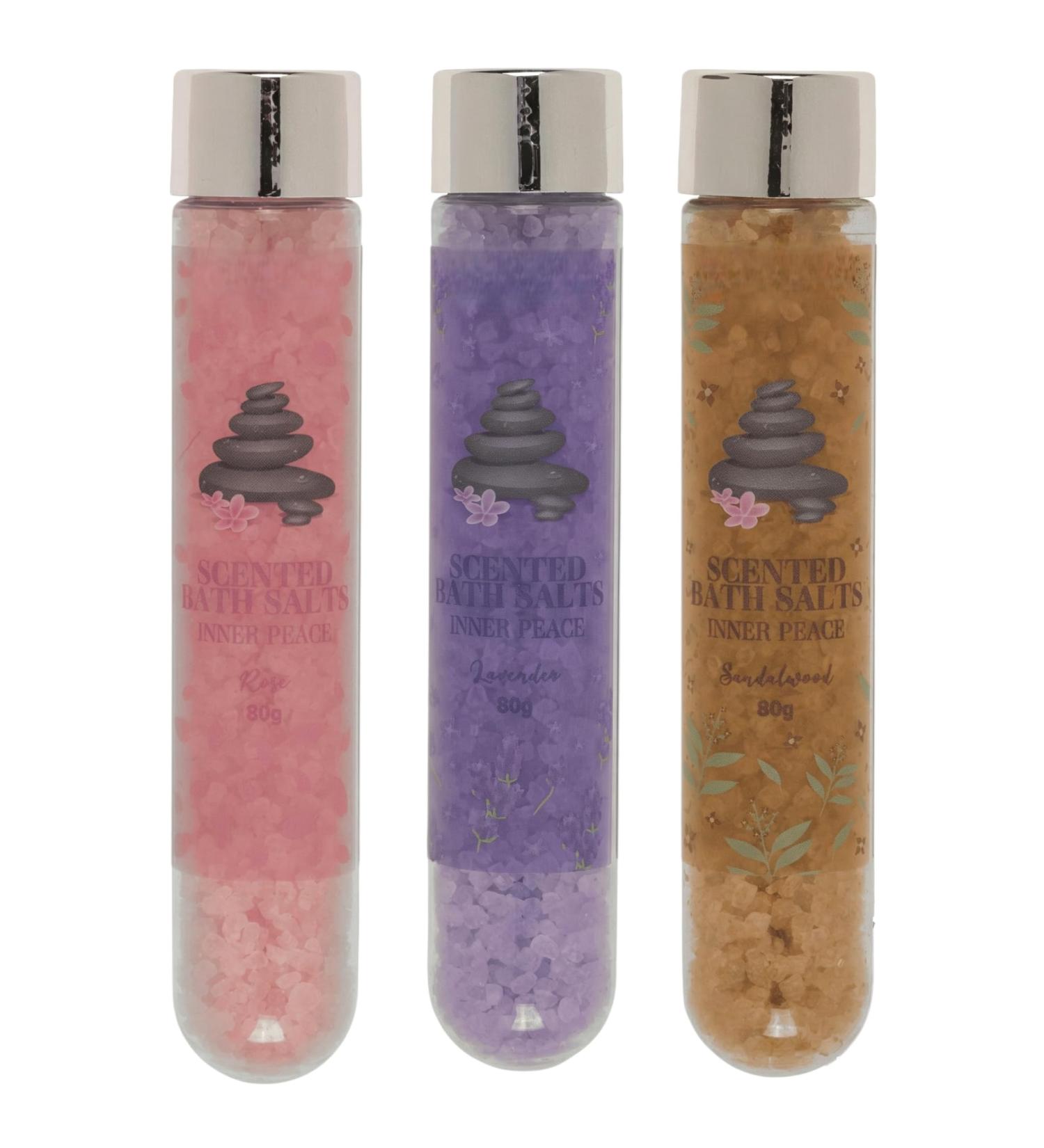 MIJOMA Lot de 3 sels de bain parfum s dans un tube de 80 g chacun - Bois de santal rose et lavande - Aromath rapie et cadeau de bien- tre - Sels de bain pour la d tente et les soins - Buy Online on GoSupps.com