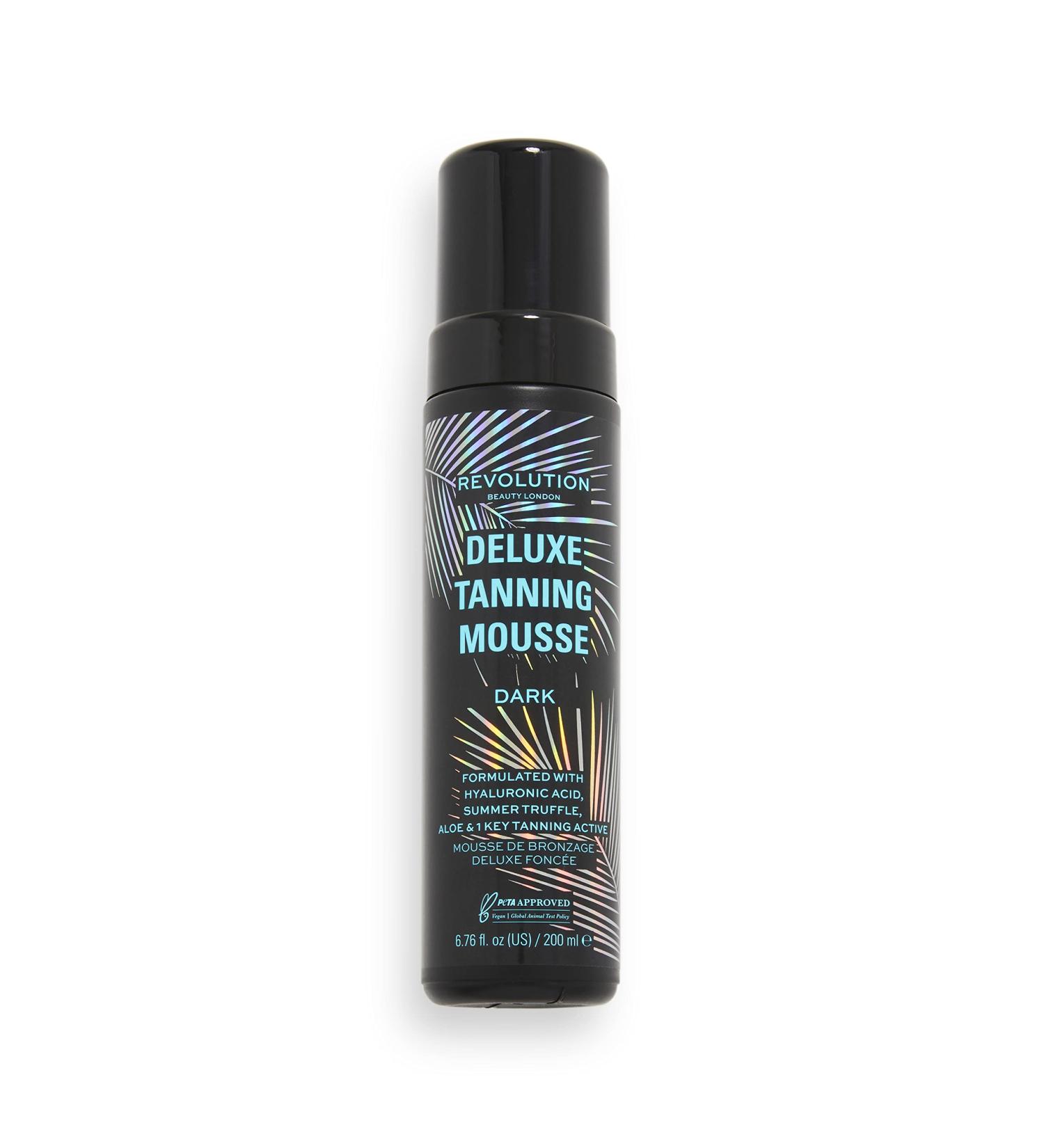 Buy Makeup Revolution Deluxe Tanning Mousse 200ml - Non-Sticky Formula with Hyaluronic Acid - Dark Shade - International Shipping Available - Buy Online on GoSupps.com