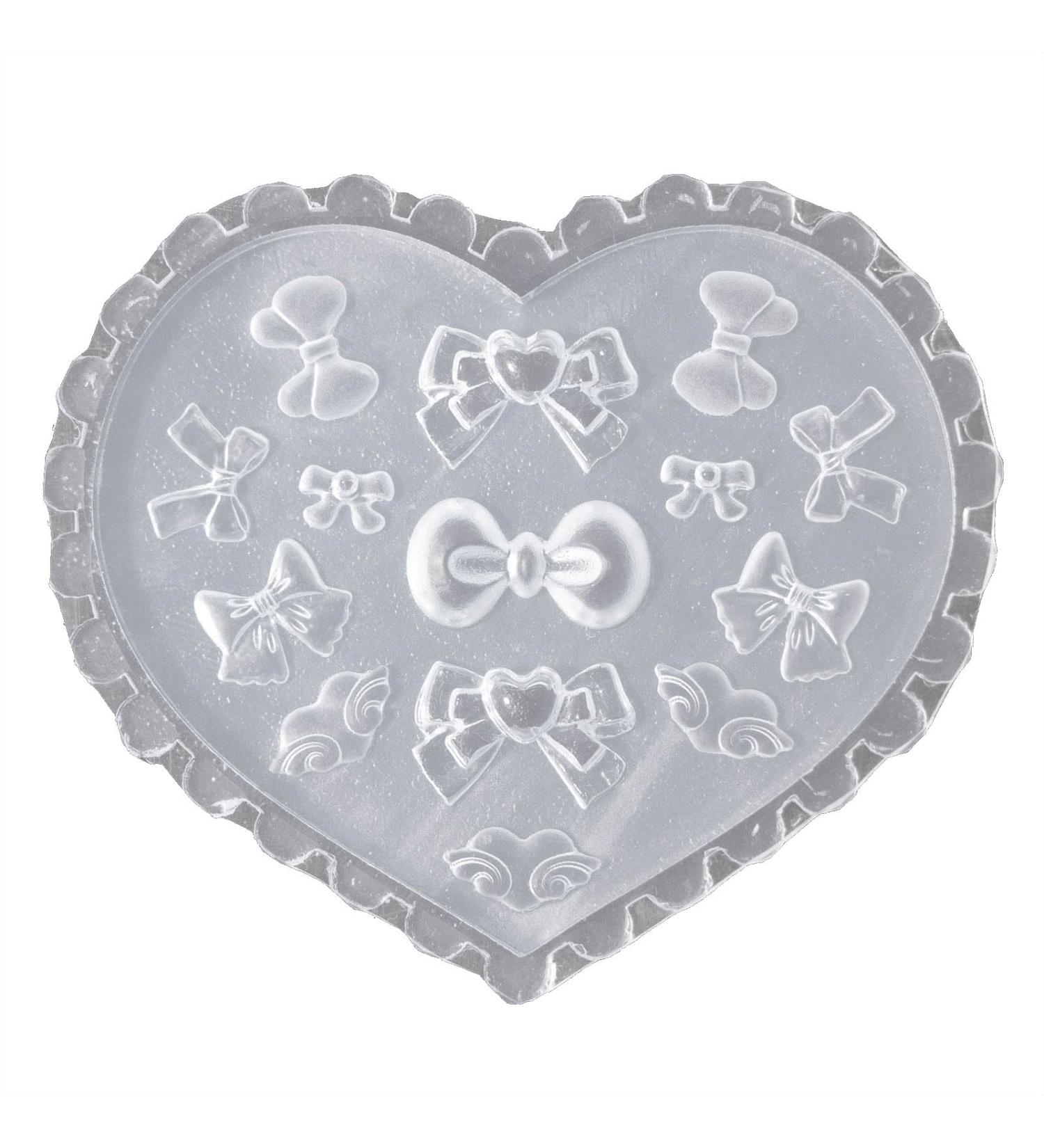 MCAORI Bowknot Nail Art Silicone Mold 3D Nail Casting Molds Embossed Nail Stencils Sculpture Mould Decorations for Manicurist - Buy Online on GoSupps.com