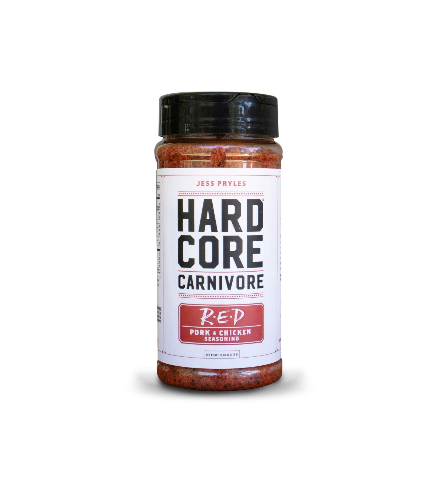 Hardcore Carnivore Red BBQ Seasoning - Large 11oz Shaker - Buy Online on GoSupps.com