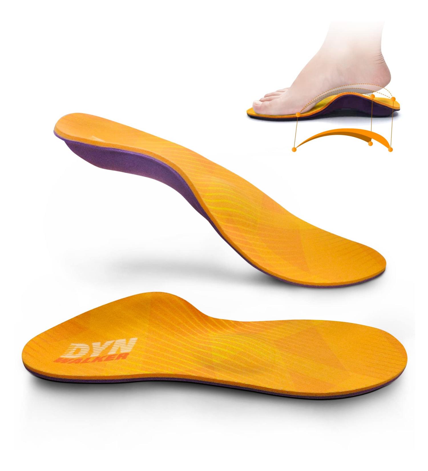 Buy Dynwalker Orthotic Insoles for Plantar Fasciitis - High Sheet Support & Shock Absorption for Men & Women | EVA Foam | All-Day Comfort - Size 3XL (Men 47-48) | International Shipping - Buy Online on GoSupps.com