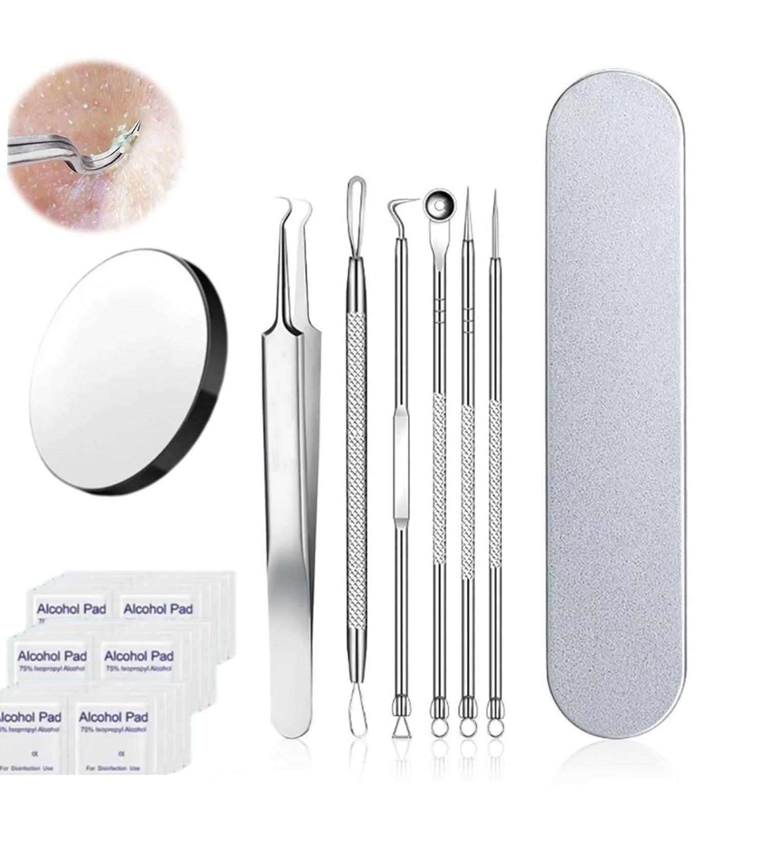 Usiveinborn Blackhead Remover Usiveinborn Usiveinborns Usiveinborn Tweezers Professional Facial Blackhead Remover Tweezers Stainless Steel Usiveinborn Blackhead Tweezers (8PCS) - Buy Online on GoSupps.com