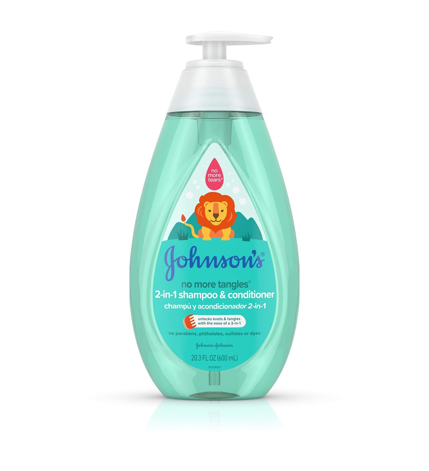 Johnson's No More Tangles 2-in-1 Detangling Shampoo & Conditioner for Kids | Gentle Tear-Free Hypoallergenic | 20.3 fl. oz - International Shipping Available - Buy Online on GoSupps.com