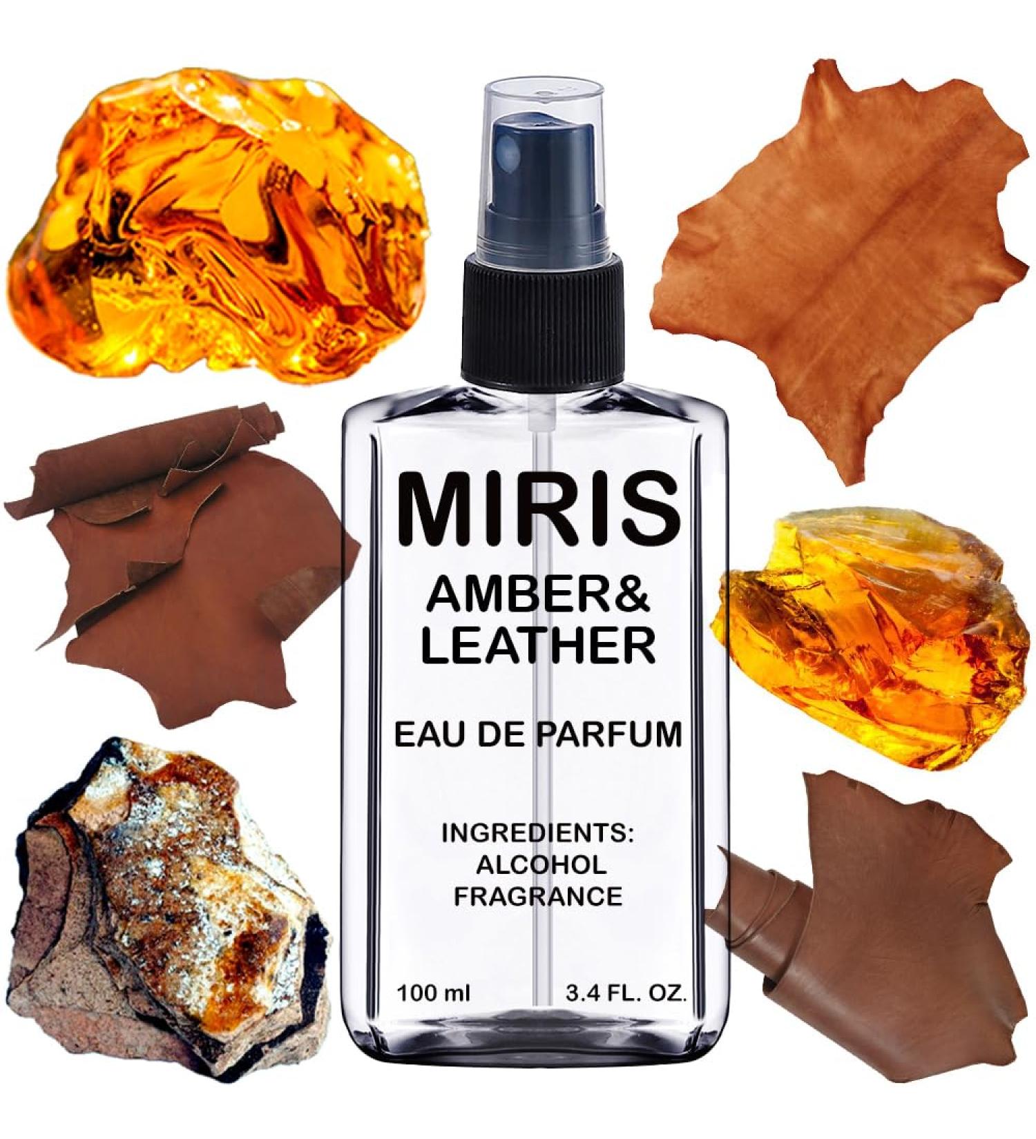 MIRIS Amber & Leather Unisex For Women and Men Eau de Parfum | 3.4 Fl Oz / 100 ml Amber & Leather Impression - Buy Online on GoSupps.com