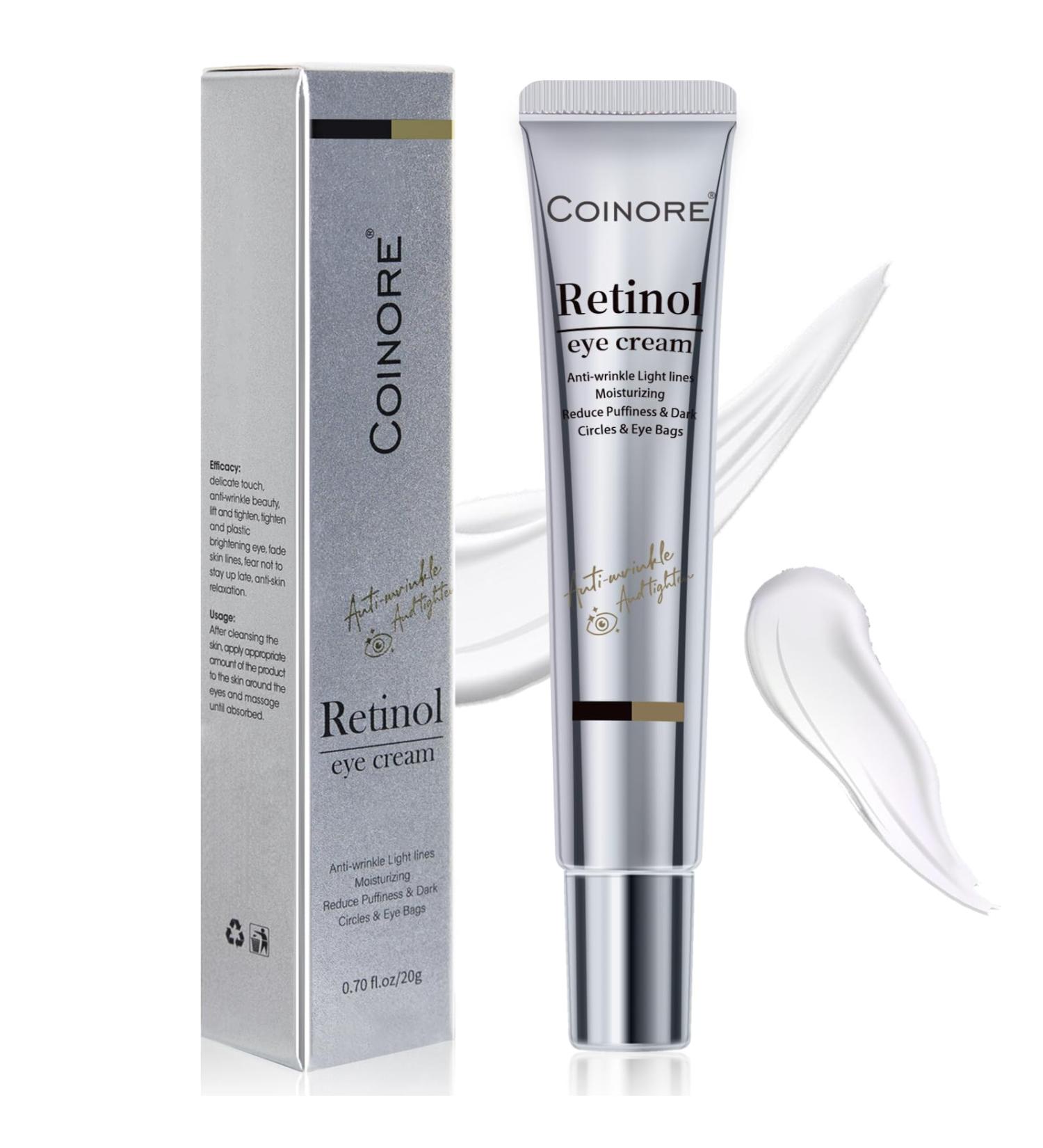 Retinol Under Eye Cream - Cream for Men & Women, Dark Circles, Puffiness & Wrinkles, Anti-Aging Eye Cream for Fine Lines, 0.7 Fl Oz 0.7 Fl Oz (Pack of 1) - Buy Online on GoSupps.com