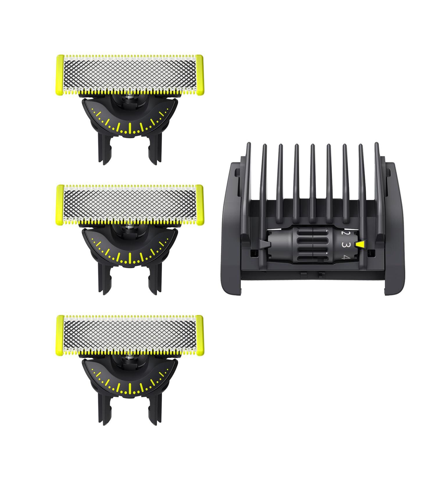 Philips OneBlade Replacement Blade x3 - New, 360 Design for Precision Grooming - Buy Online on GoSupps.com