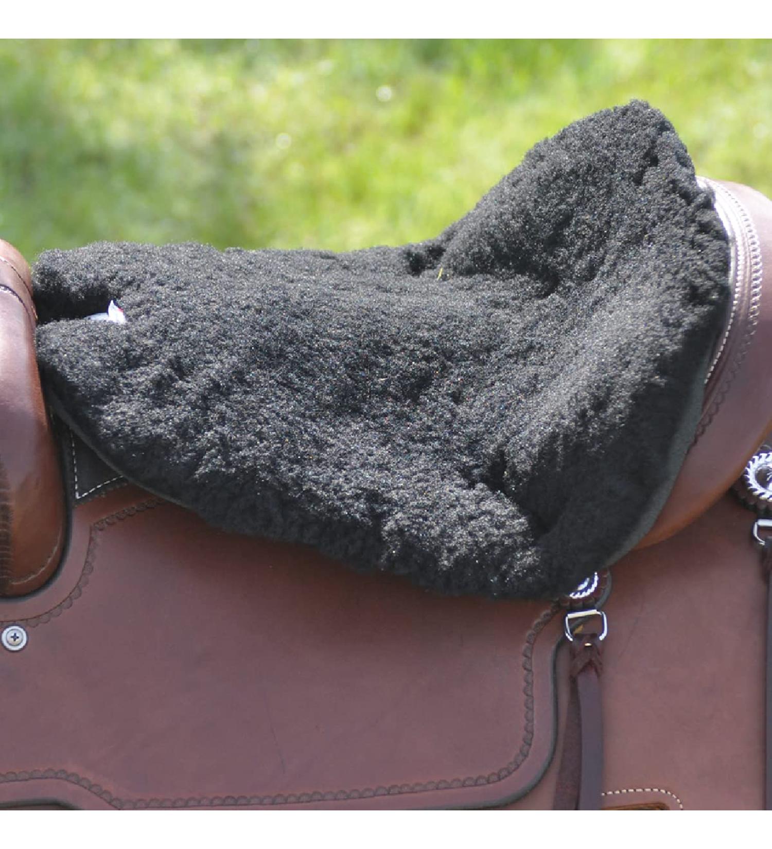Cashel Western Saddle Large Fleece Tush Cushion, Black