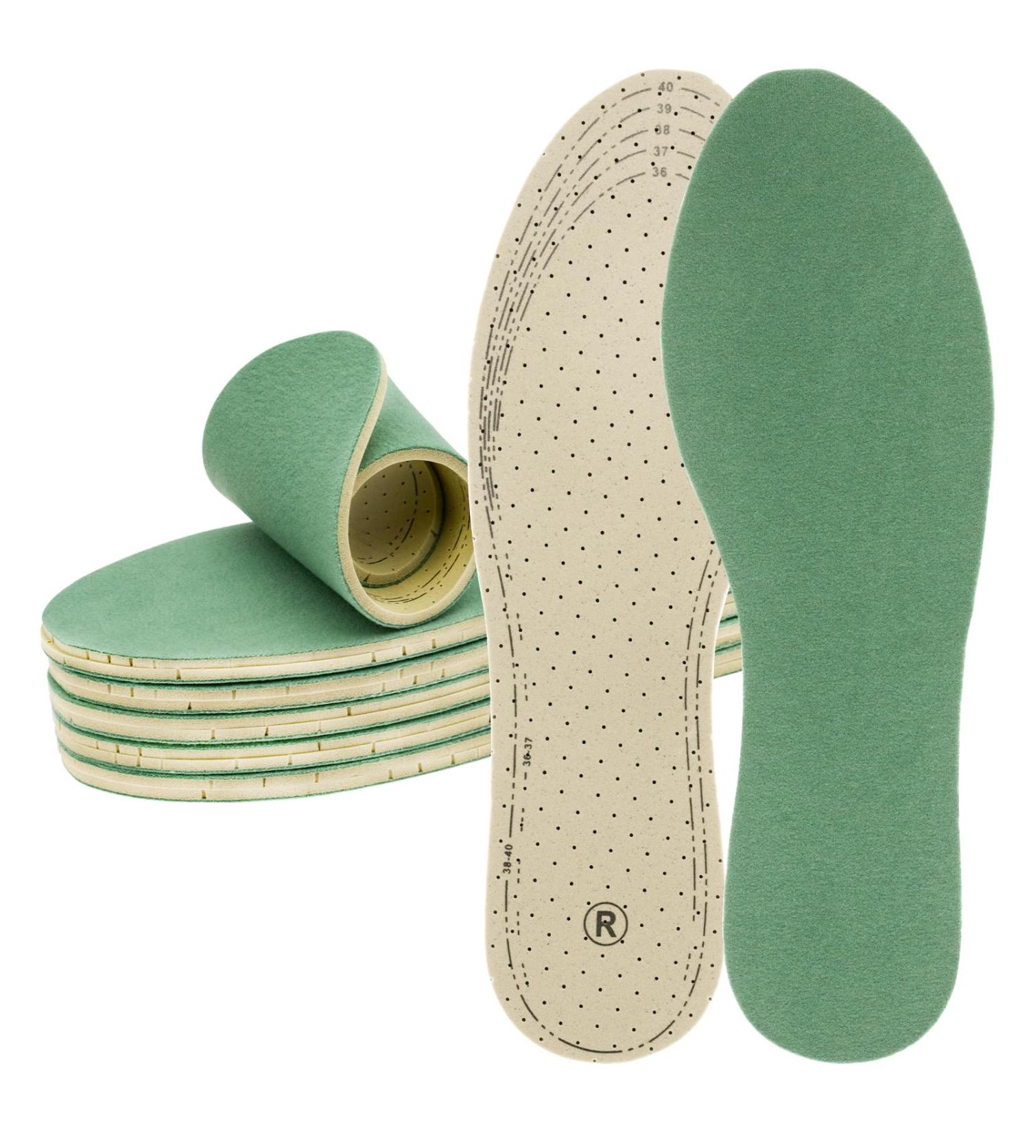 6 Pair Breathable Shoe Insoles for Men & Women | Comfortable Crystal Velvet & Latex Inserts | Customizable Washable Footbed for Any Shoe Size - Buy Online on GoSupps.com