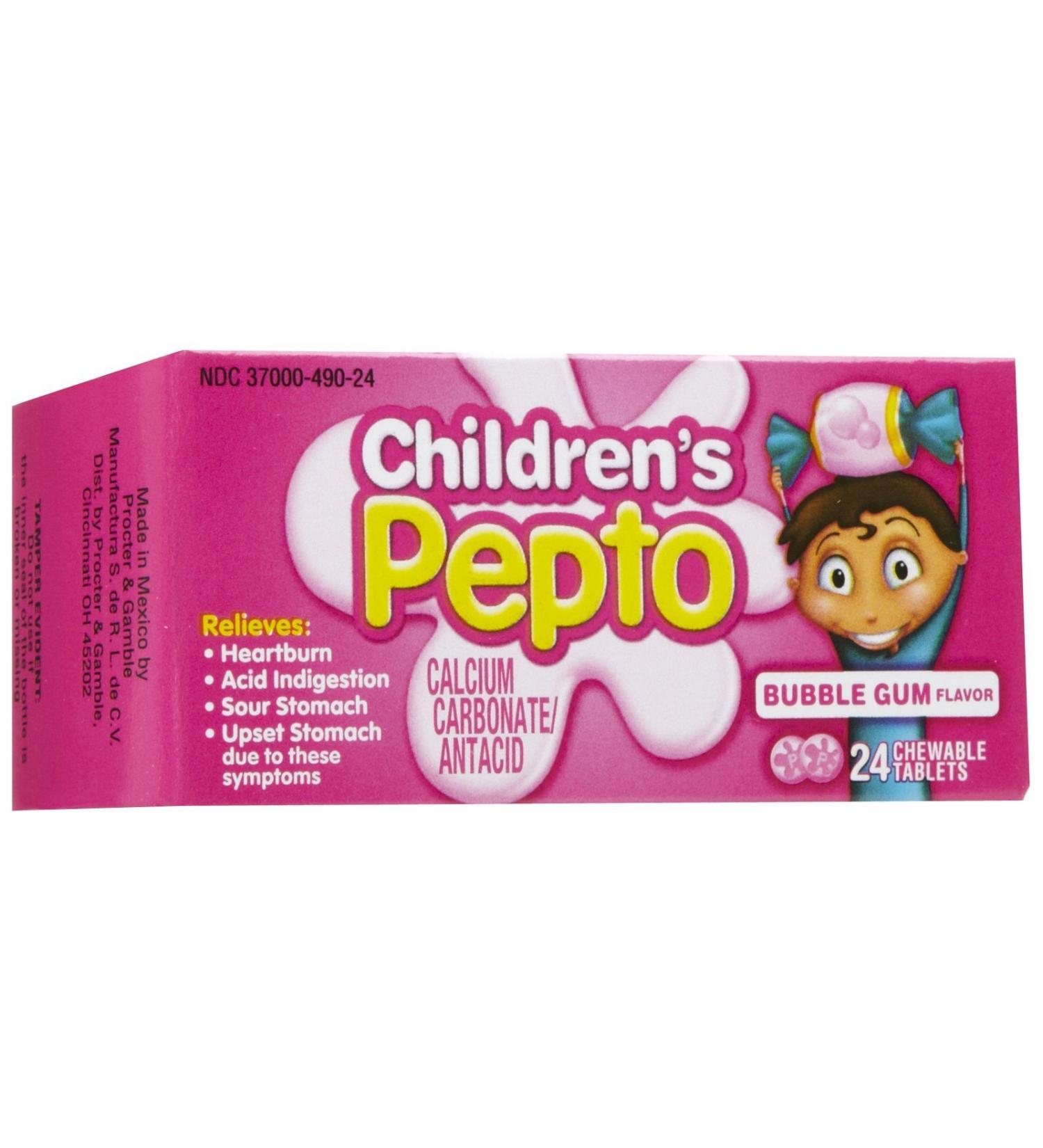 Buy Children's Pepto Chewable Tablets - 24 CT | Fast International Shipping - Buy Online on GoSupps.com