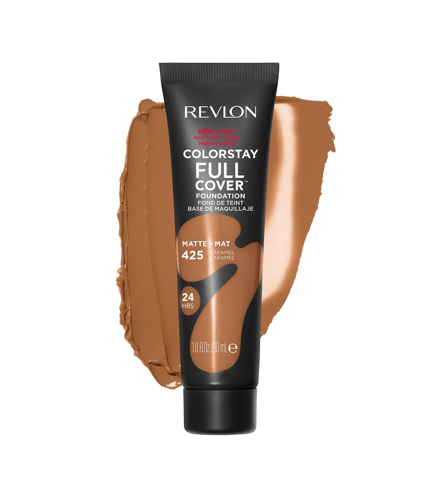 Revlon ColorStay Full Cover Longwear Matte Foundation Caramel (425) 30ml - Heat & Sweat Resistant Lightweight Face Makeup - Buy Online on GoSupps.com
